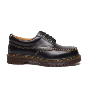 LOWELL BLACK ANALINE LEATHER MOC TOE