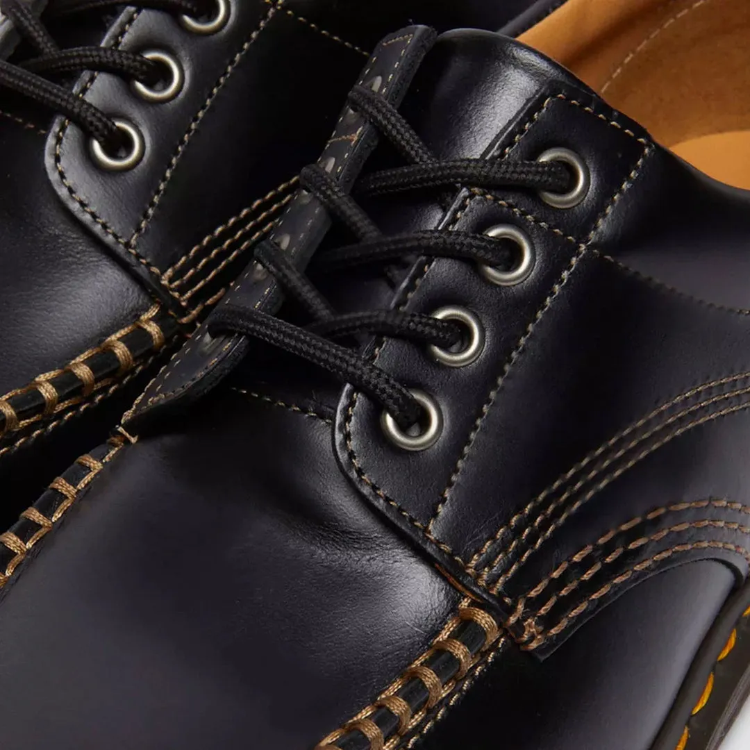 LOWELL BLACK ANALINE LEATHER MOC TOE