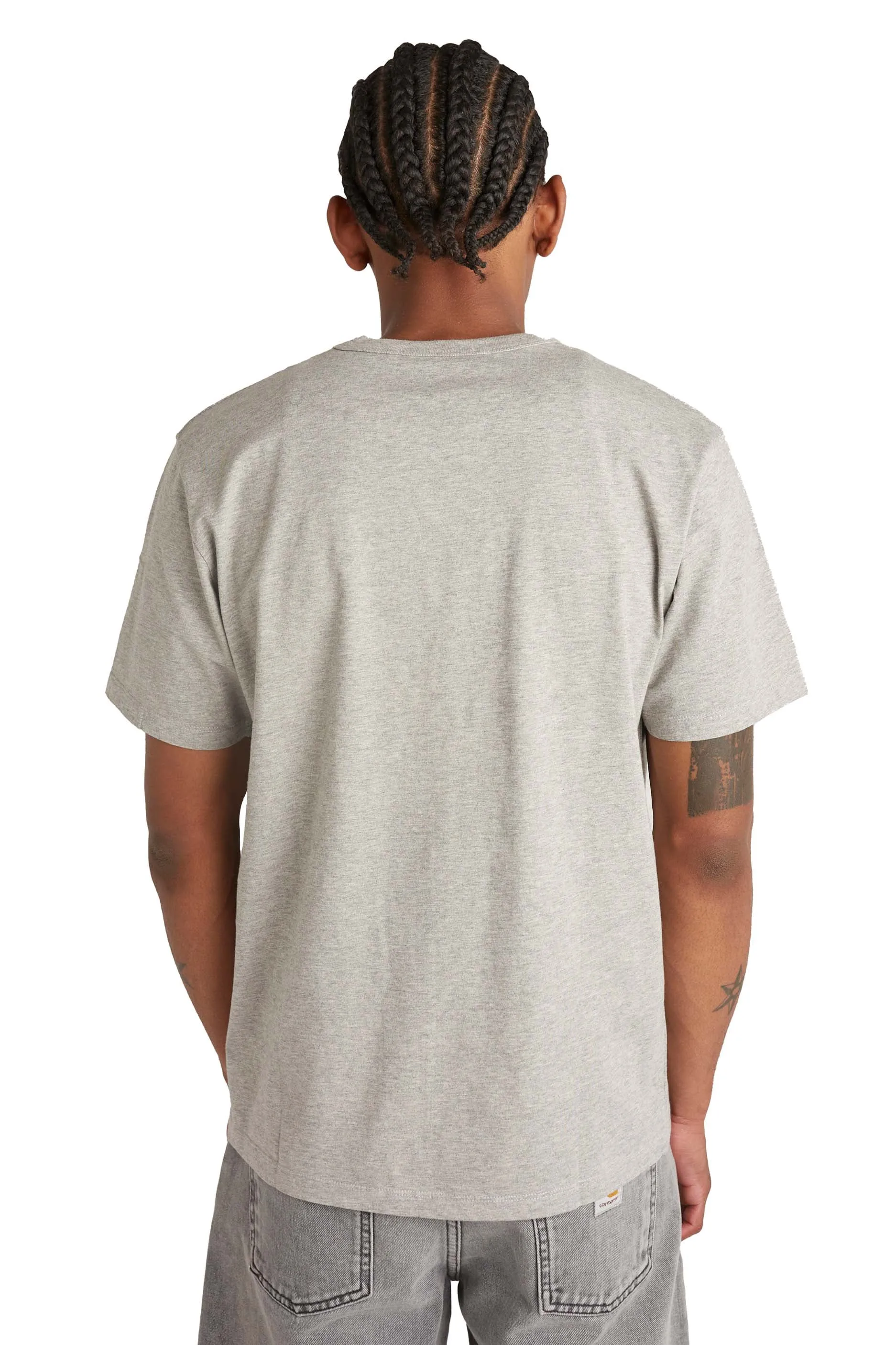 Maison Kitsune Mens Fox Head Patch Classic Tee 'Grey'