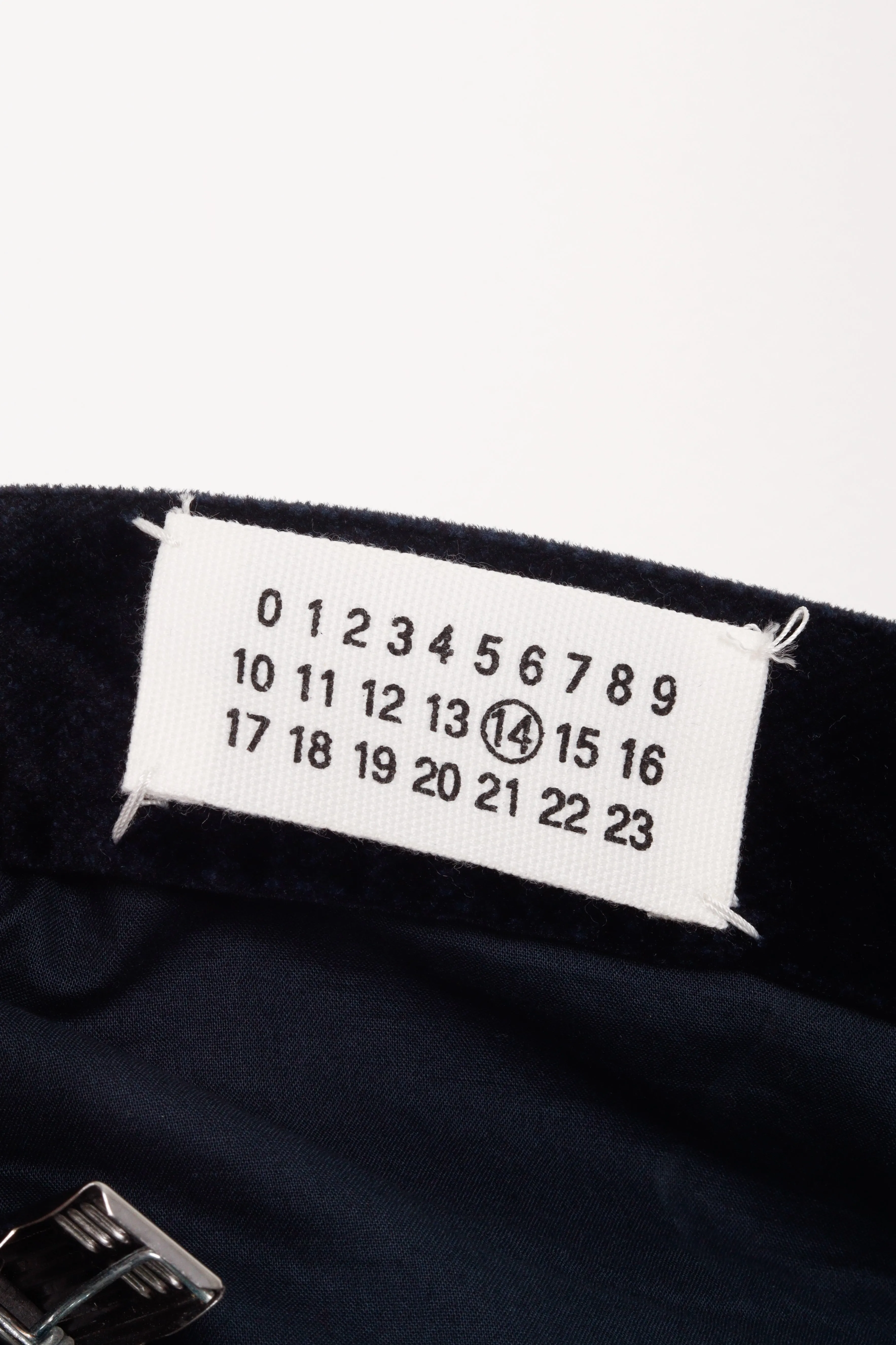 Maison Margiela FW11 'Slim Velvet Twill' Pants Navy (2011)