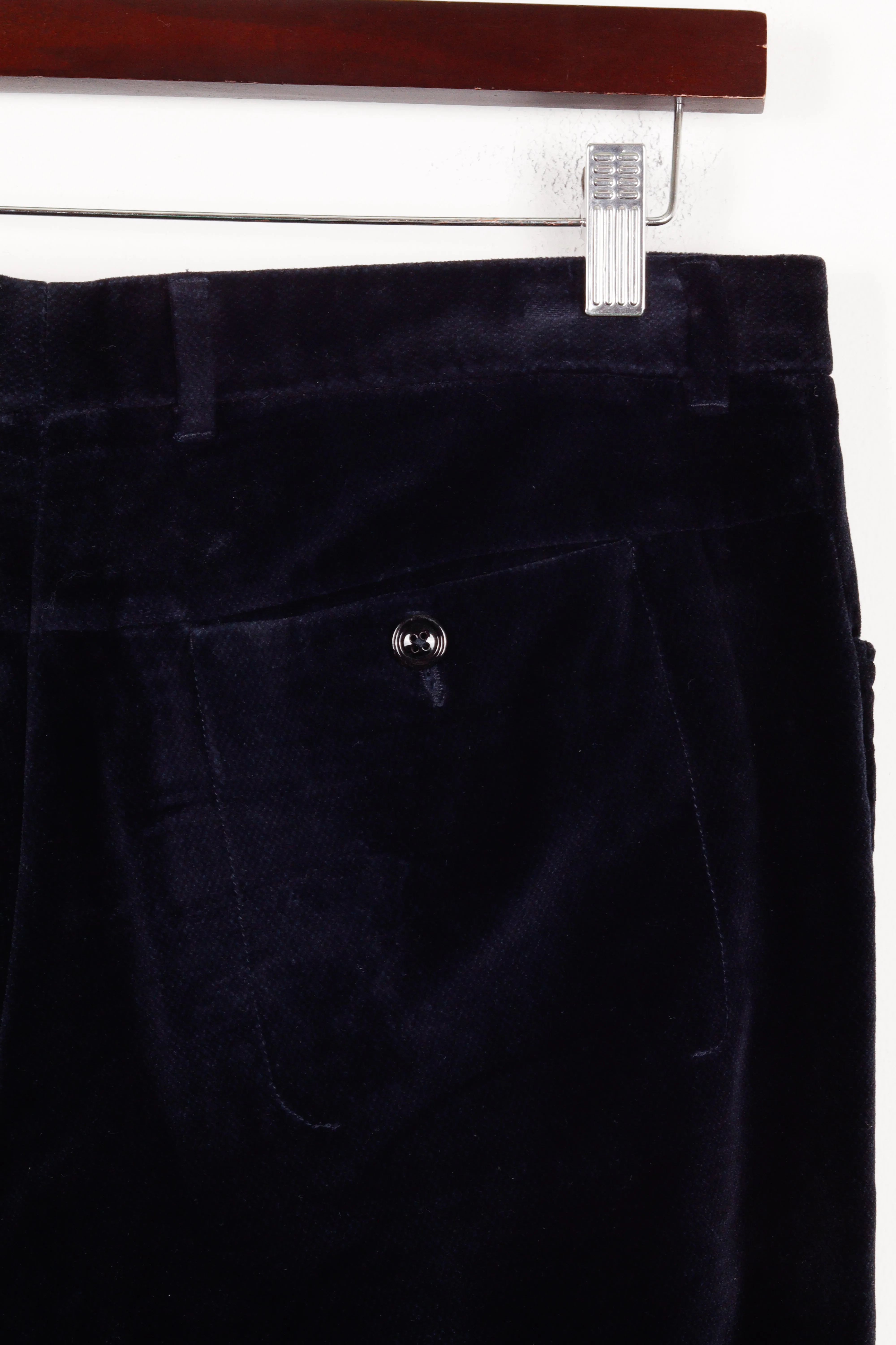 Maison Margiela FW11 'Slim Velvet Twill' Pants Navy (2011)