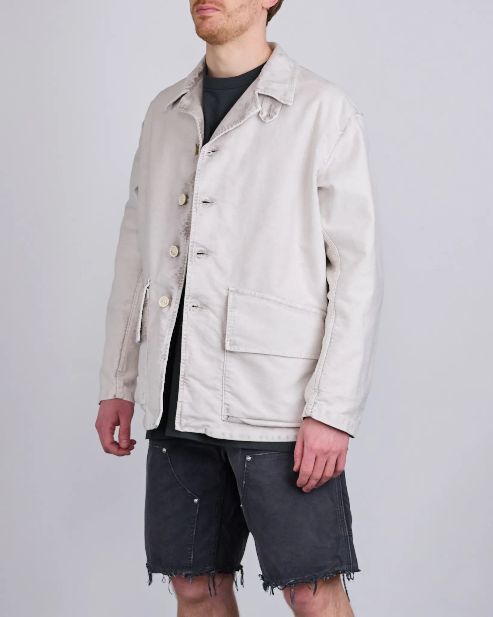 Maison Margiela Worker Moleskin Jacket Grey Wash