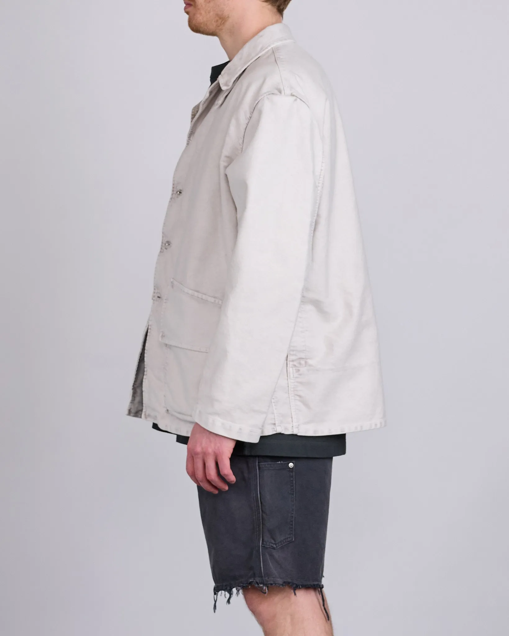Maison Margiela Worker Moleskin Jacket Grey Wash