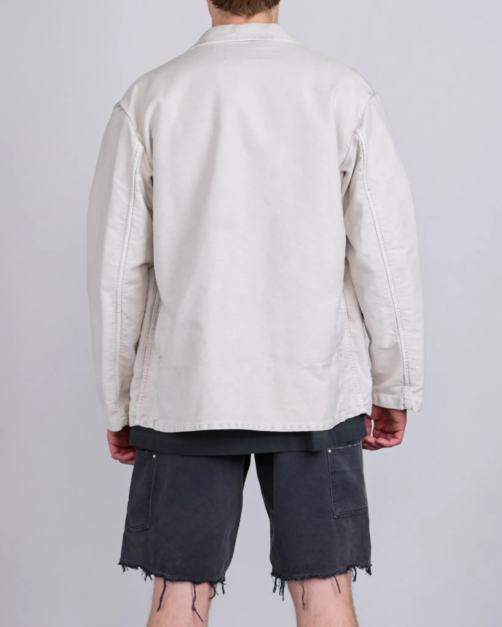Maison Margiela Worker Moleskin Jacket Grey Wash