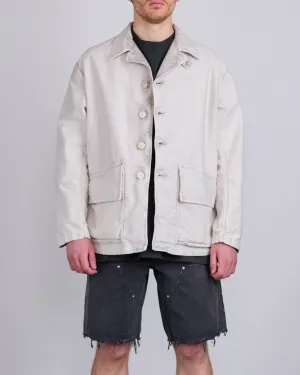 Maison Margiela Worker Moleskin Jacket Grey Wash