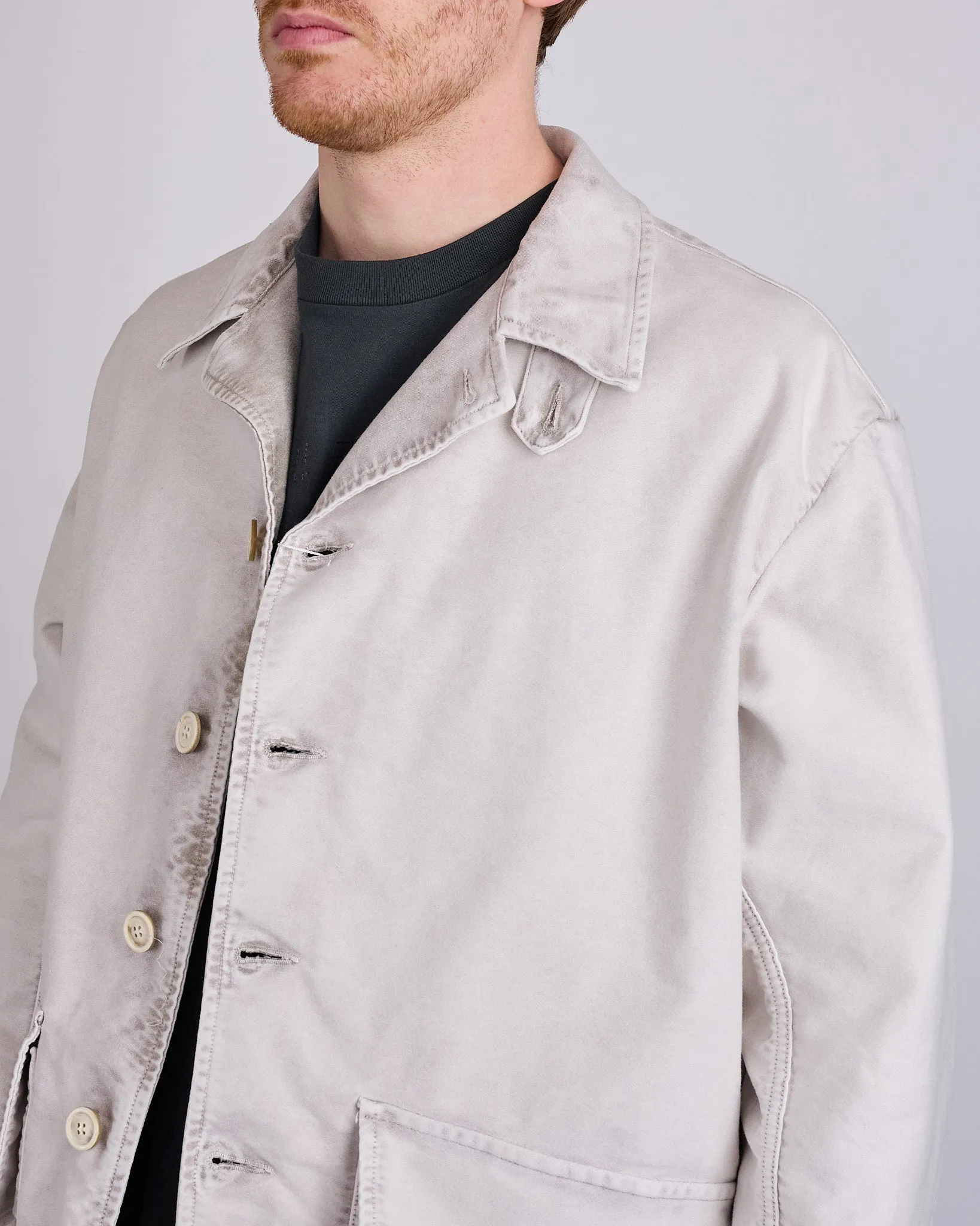 Maison Margiela Worker Moleskin Jacket Grey Wash