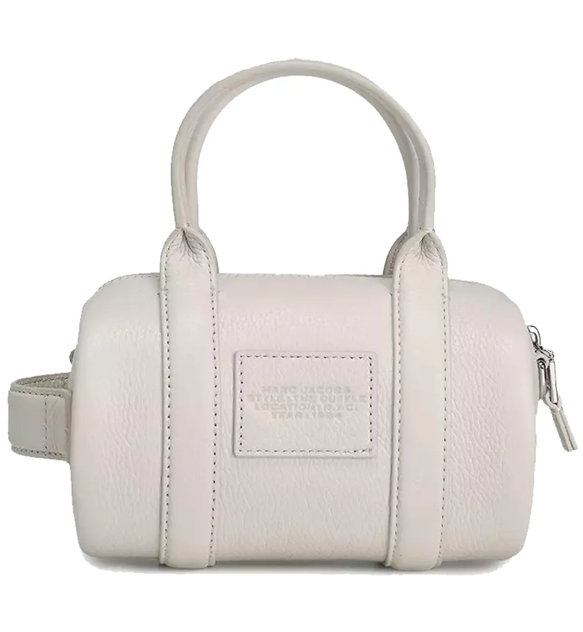 MARC JACOBS The Leather Mini Duffle Bag (White)