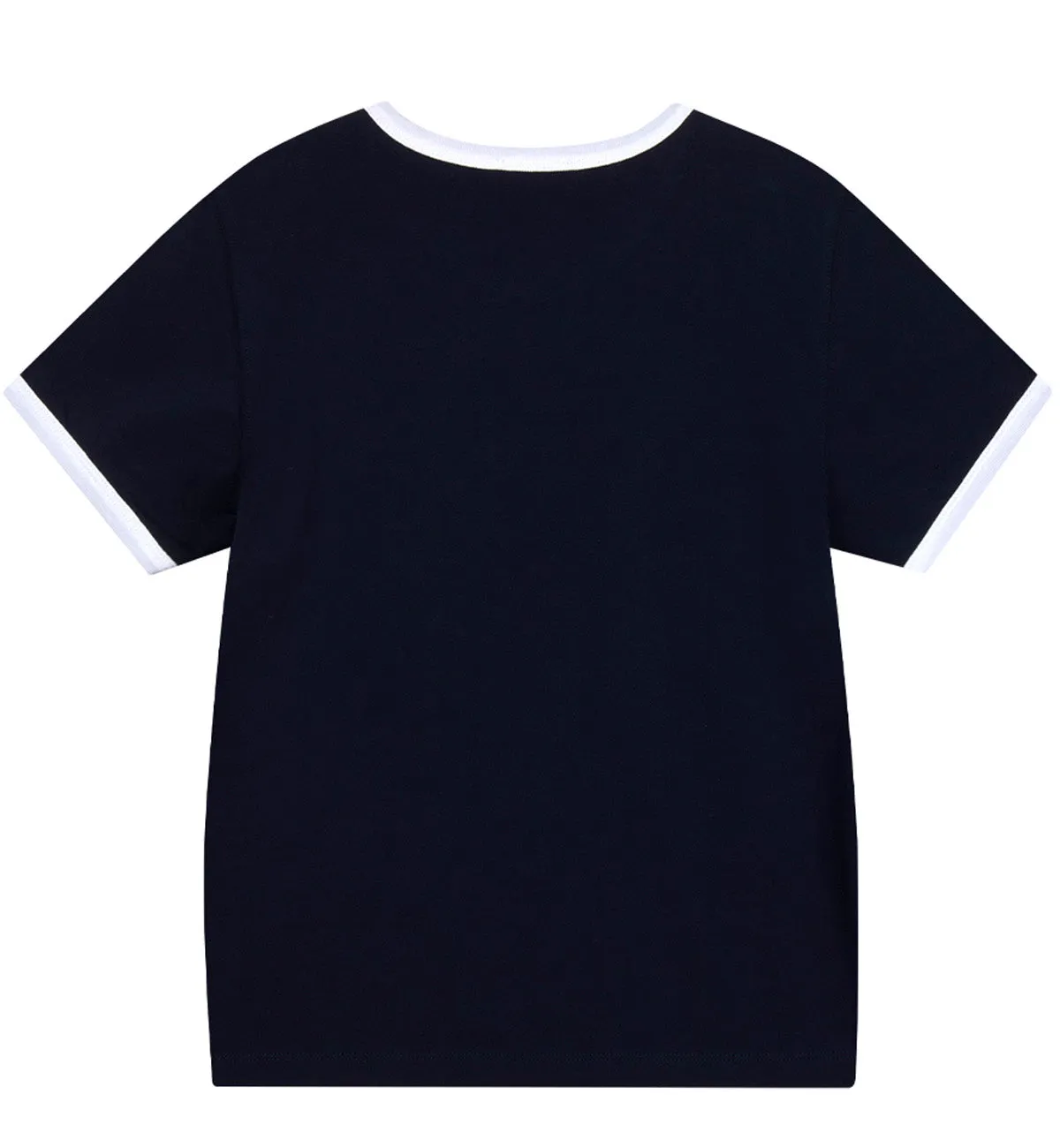 Marithe W Classic Logo Ringer T-Shirt (Navy)