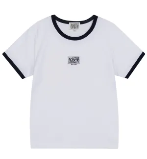 Marithe W Classic Logo Ringer T-Shirt (White)