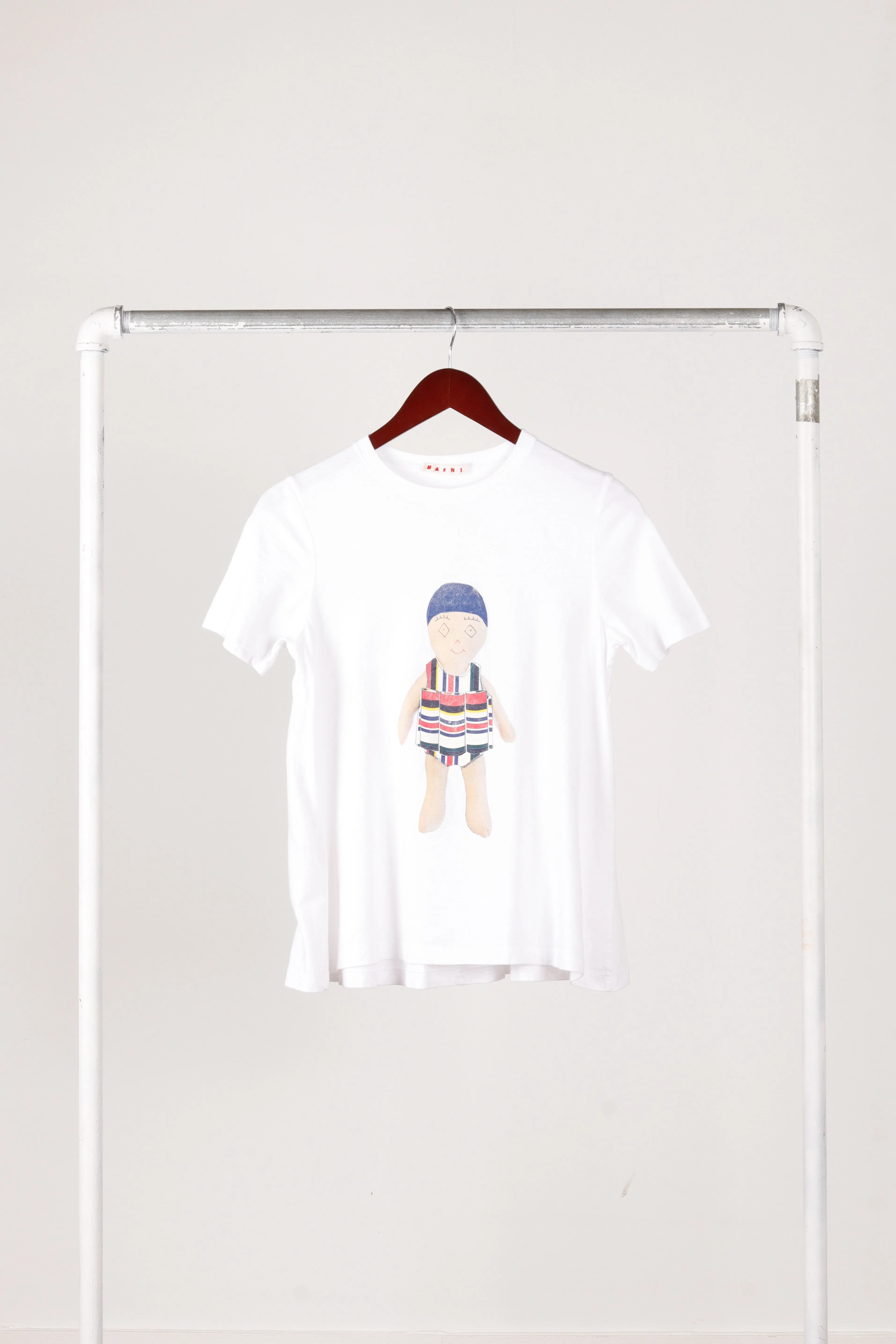 Marni Brave Kid SS16 'Beach Doll Graphic' T-Shirt (2016)