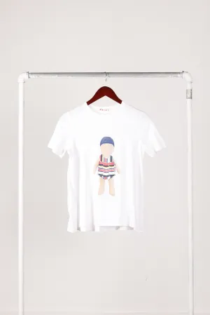 Marni Brave Kid SS16 'Beach Doll Graphic' T-Shirt (2016)