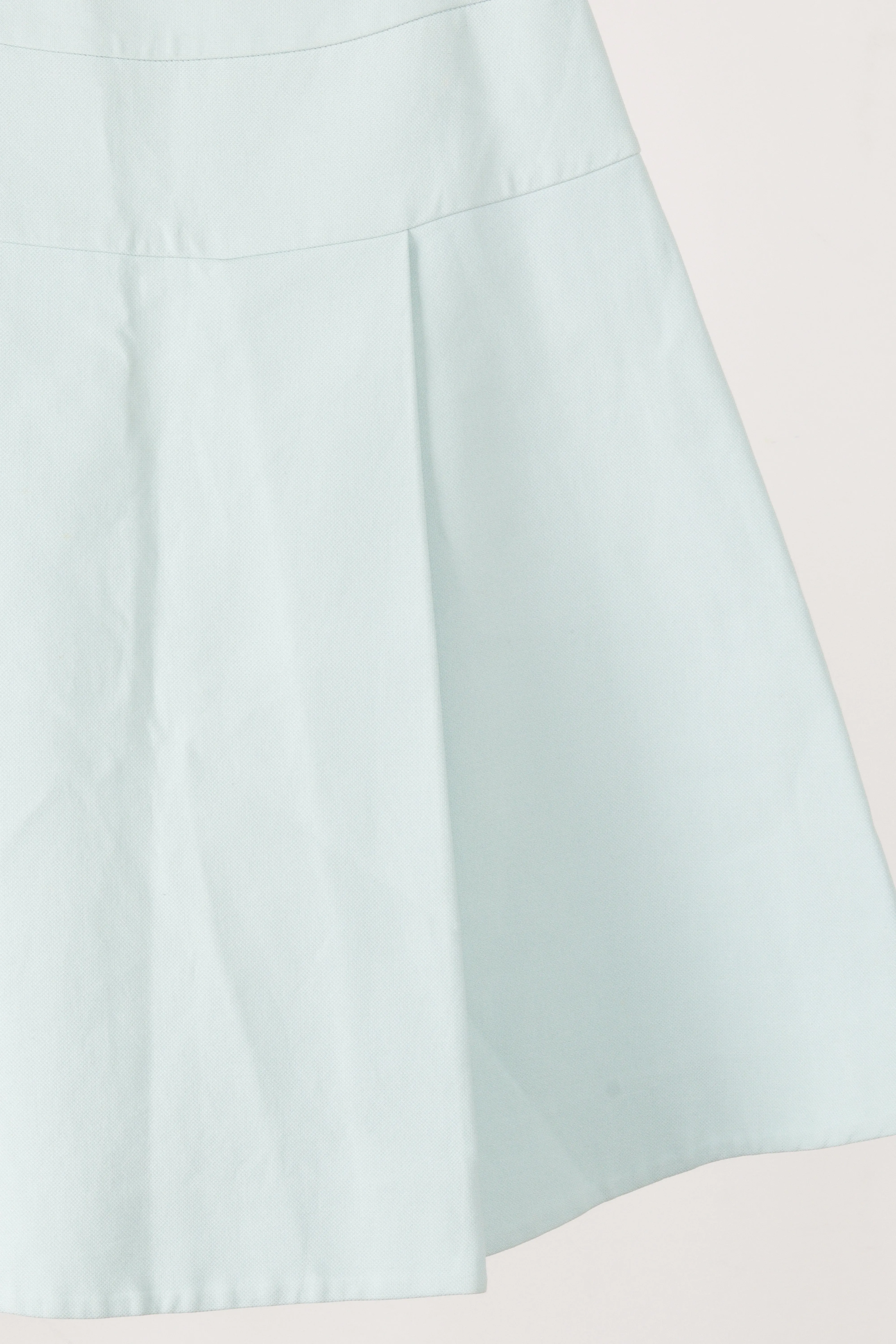 Marni 'Single Pleated' A-Line Skirt Blue