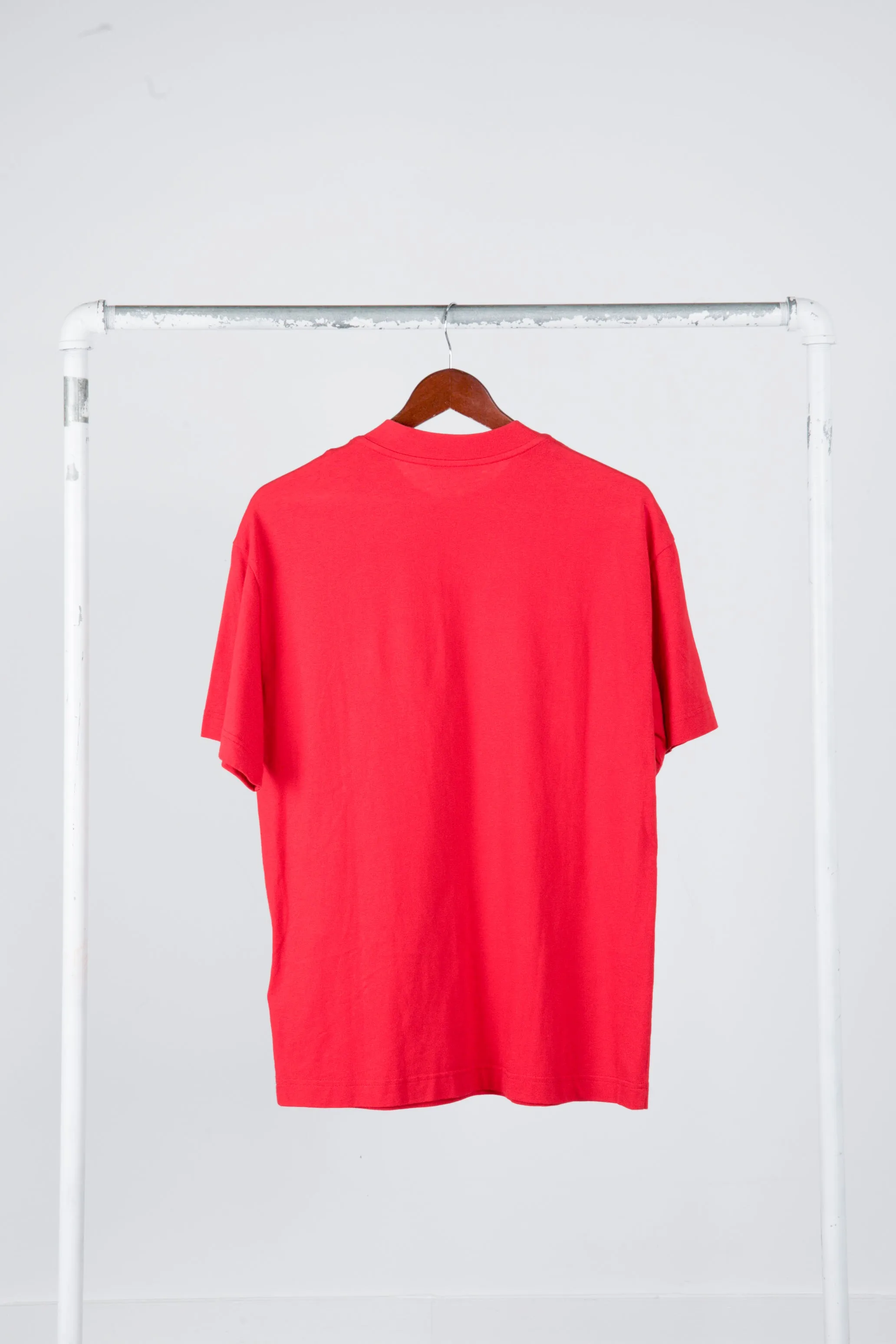 Moncler SS20 'Rubber Patch Logo Maglia' T-Shirt Red (2020)