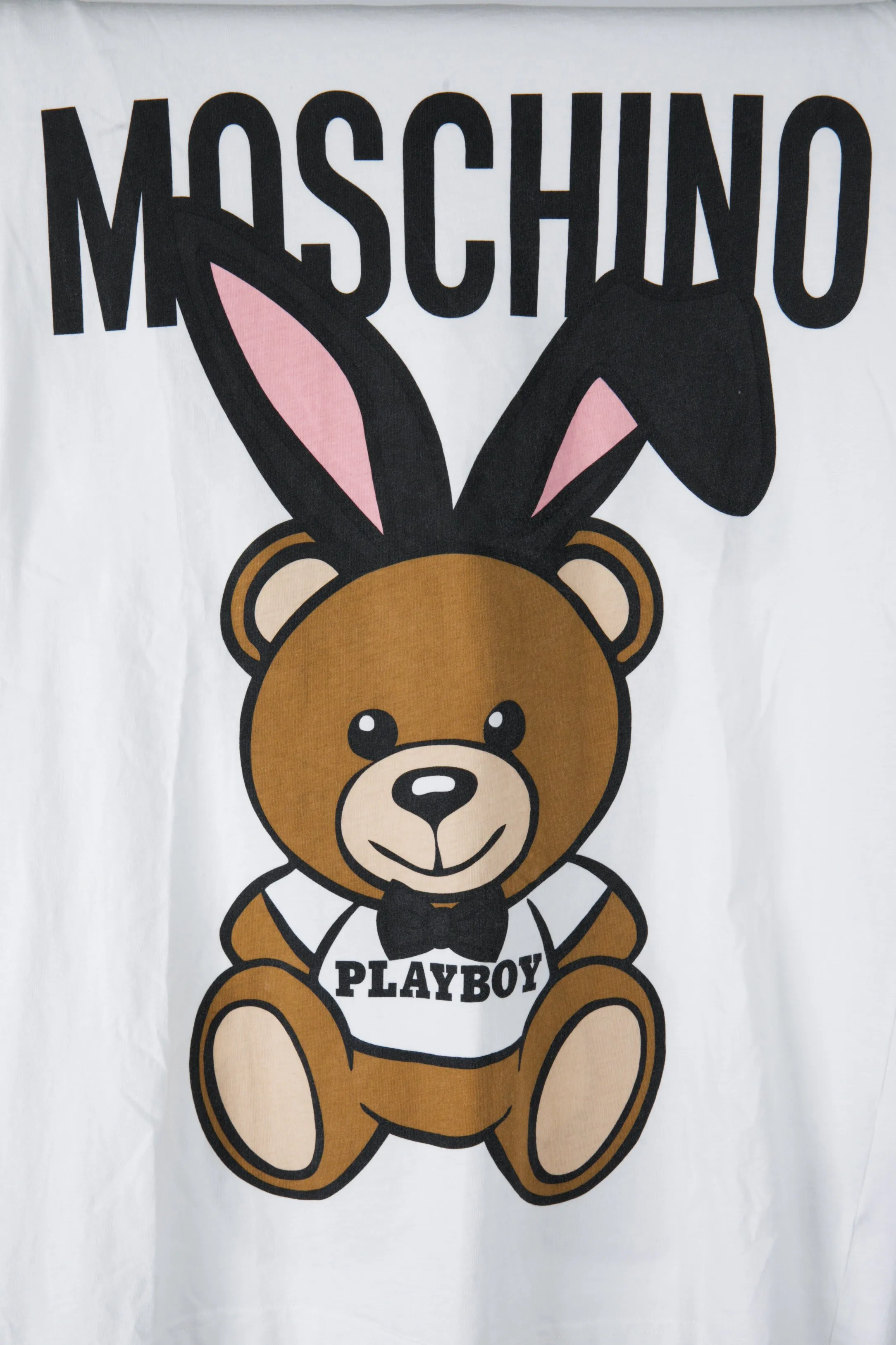Moschino FW17 'Playboy Teddy Bear Print' T-Shirt White (2017)