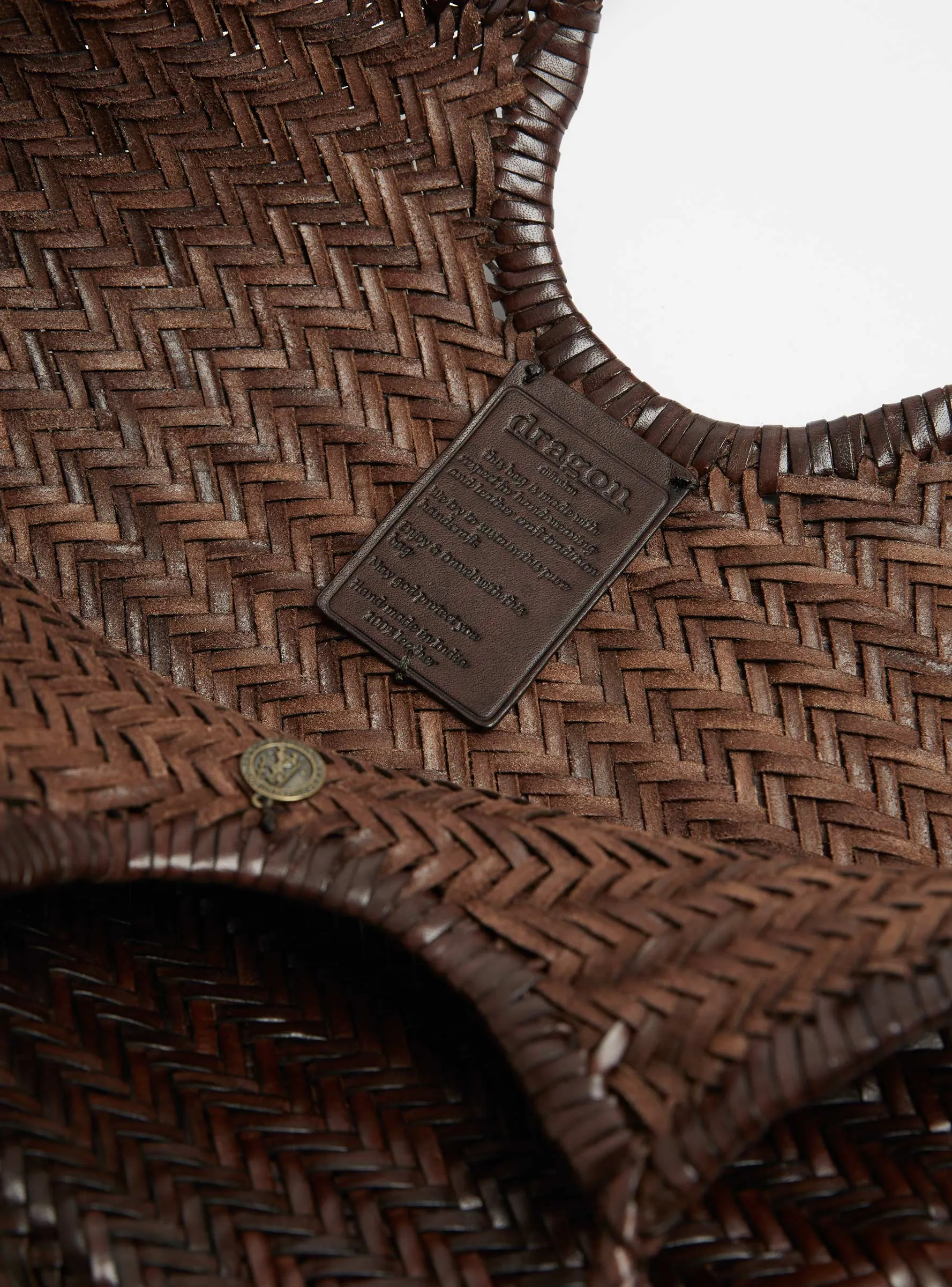 Nantucket Basket Bag Dark Brown