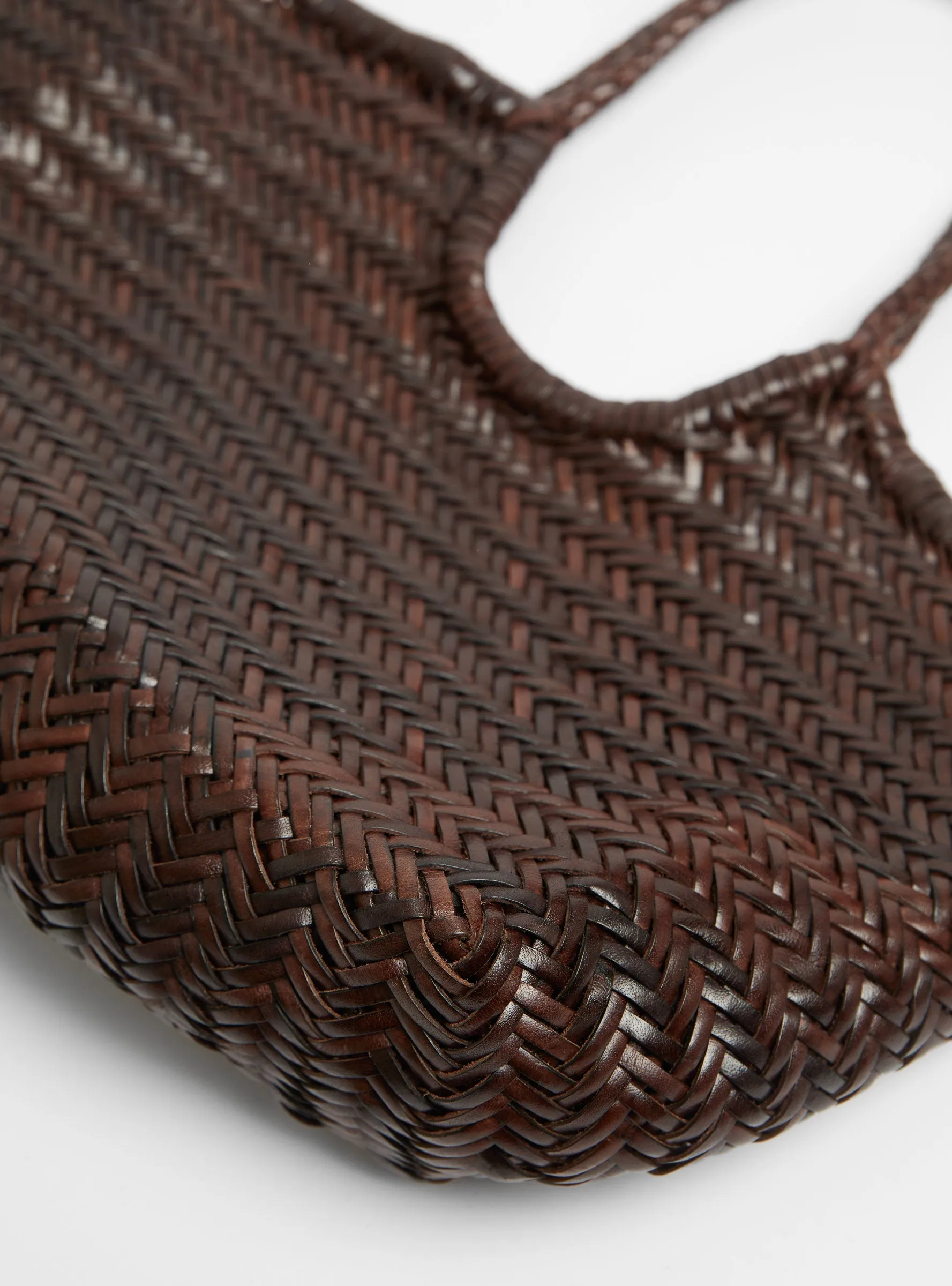 Nantucket Basket Bag Dark Brown