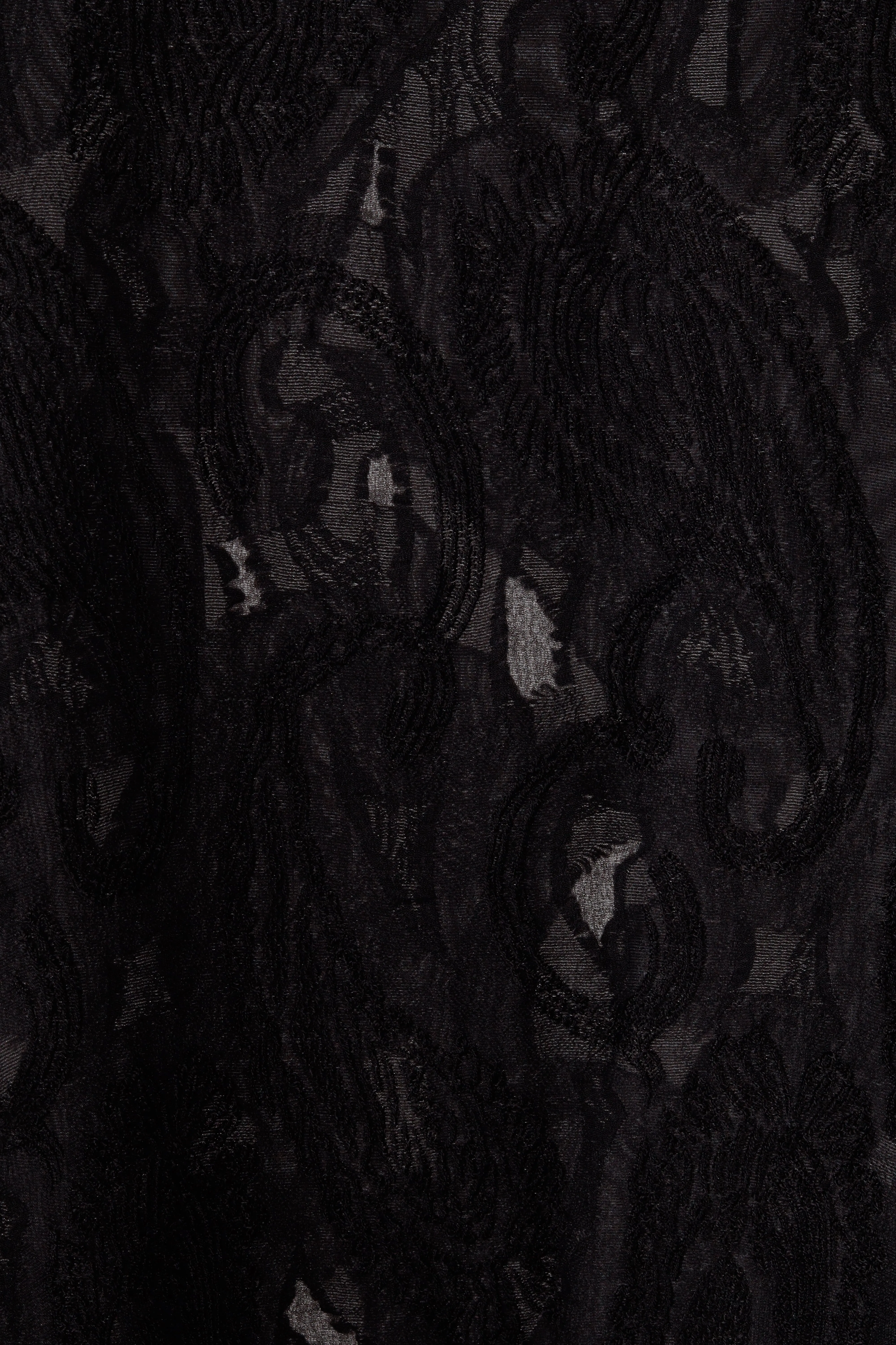 Needles 'Paisley Jacquard' Rayon L/S Shirt Black