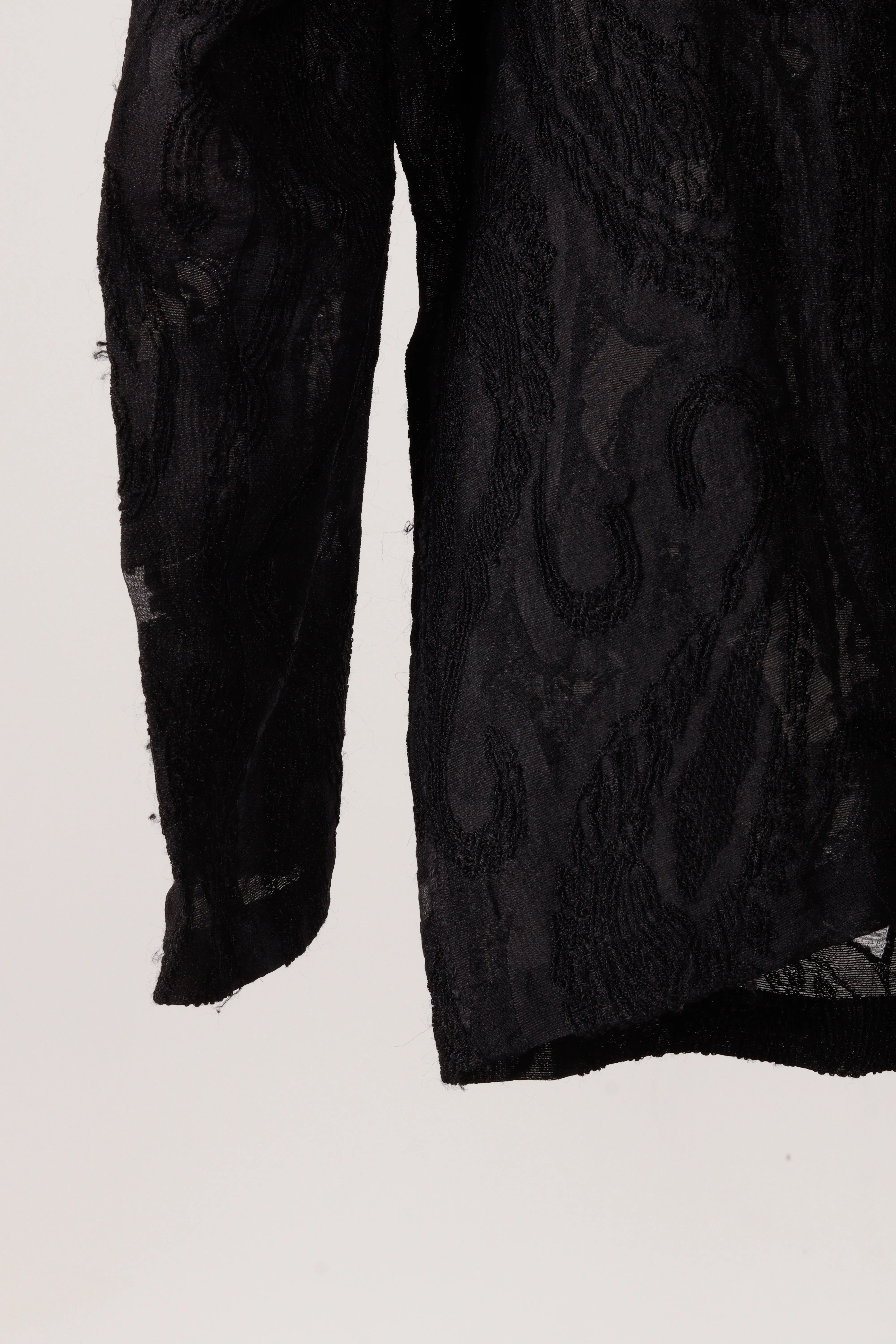 Needles 'Paisley Jacquard' Rayon L/S Shirt Black