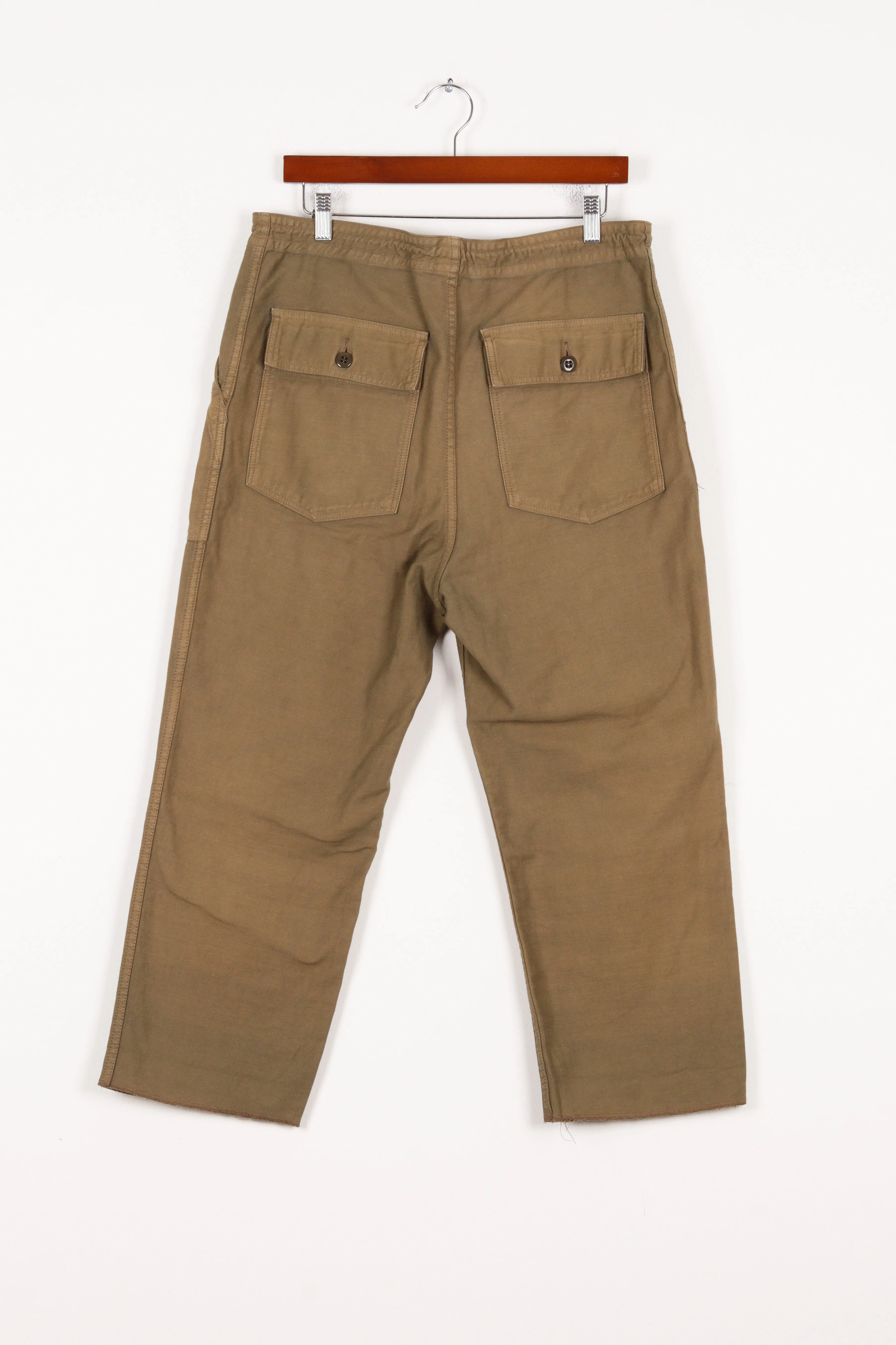 Needles SS24 'Khaki String Fatigue' Trousers Olive Green (2024)