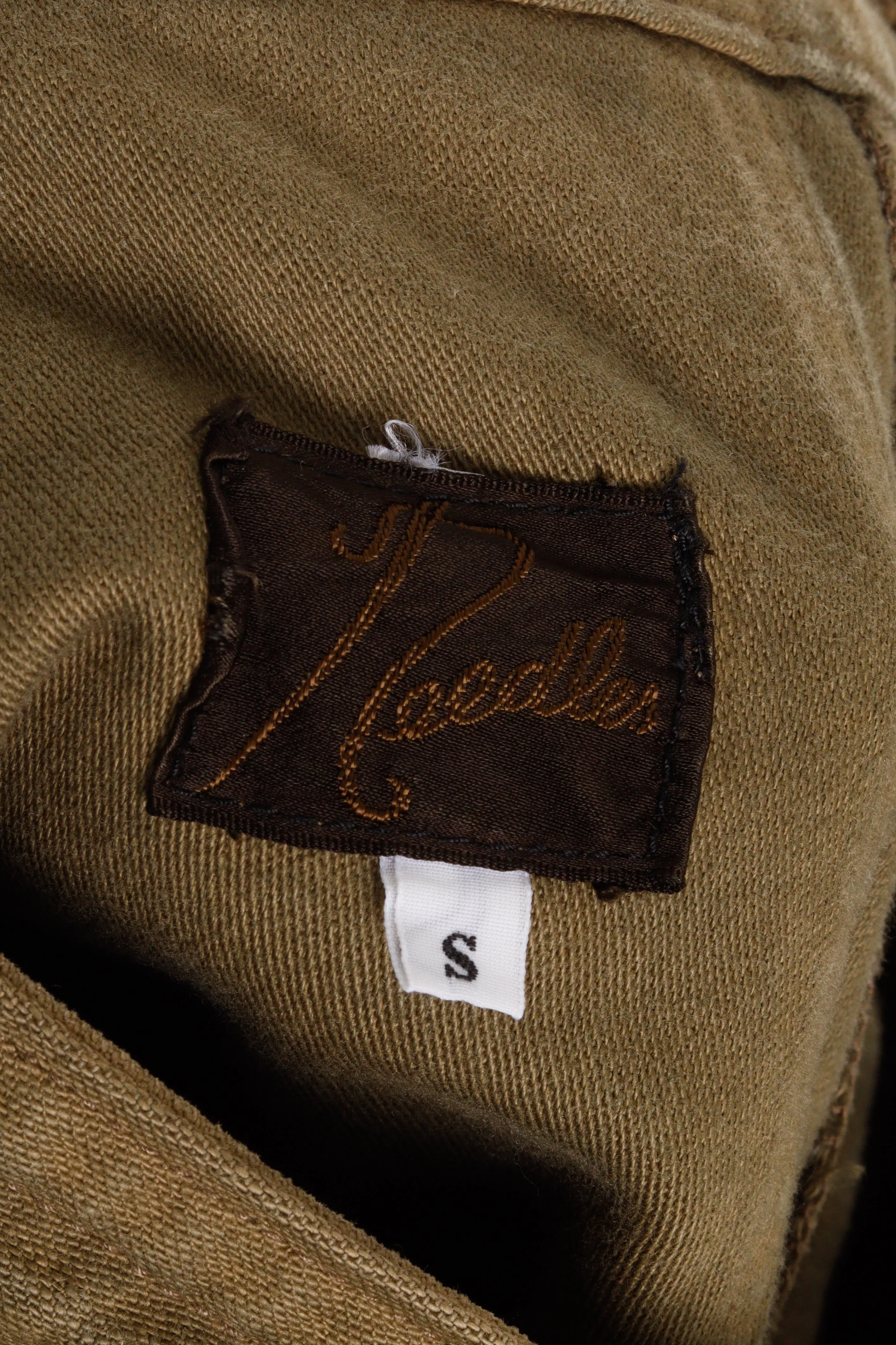 Needles SS24 'Khaki String Fatigue' Trousers Olive Green (2024)
