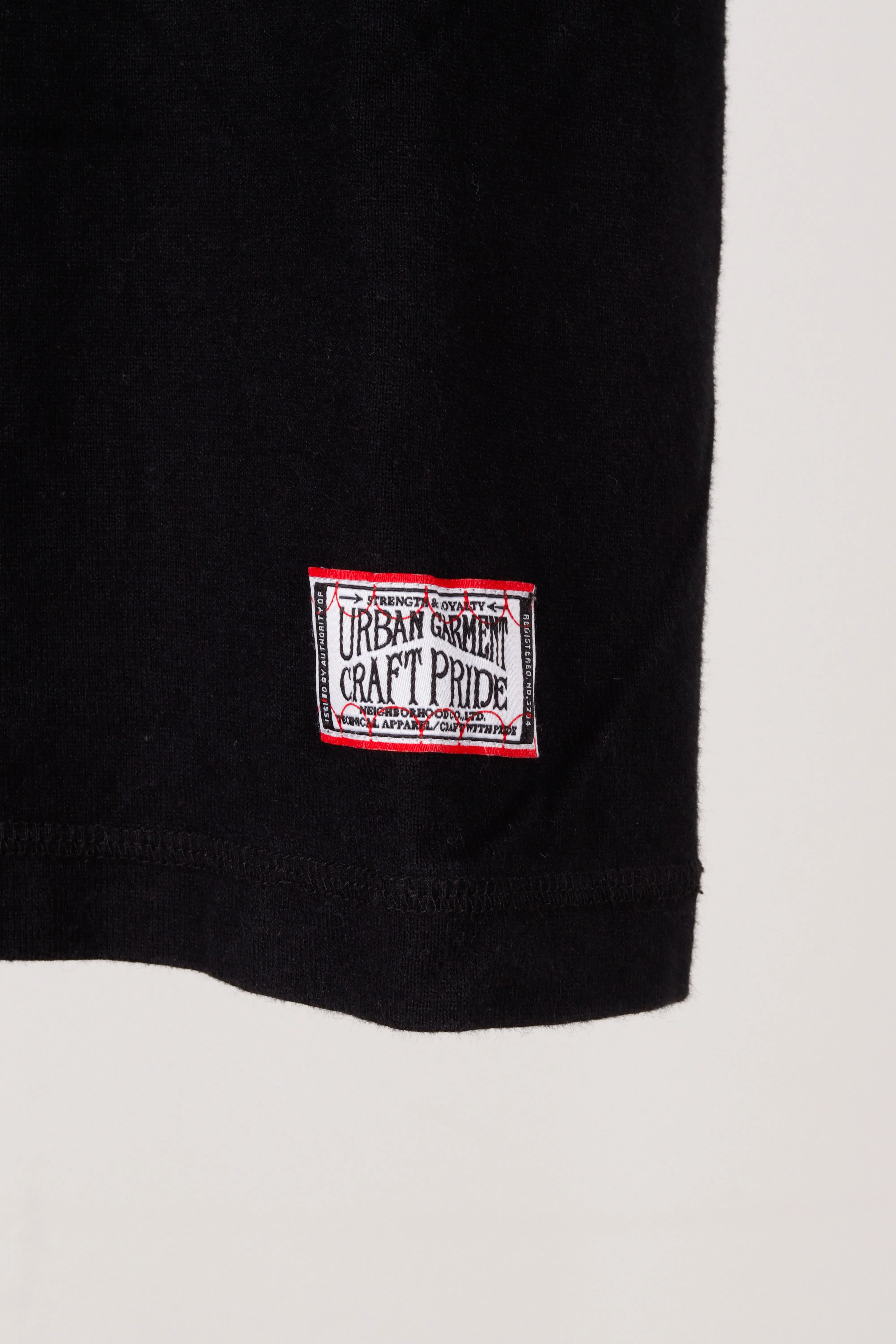 Neighborhood x Original Fake SS09 'Graphic Pocket ' T-Shirt Black (2009)