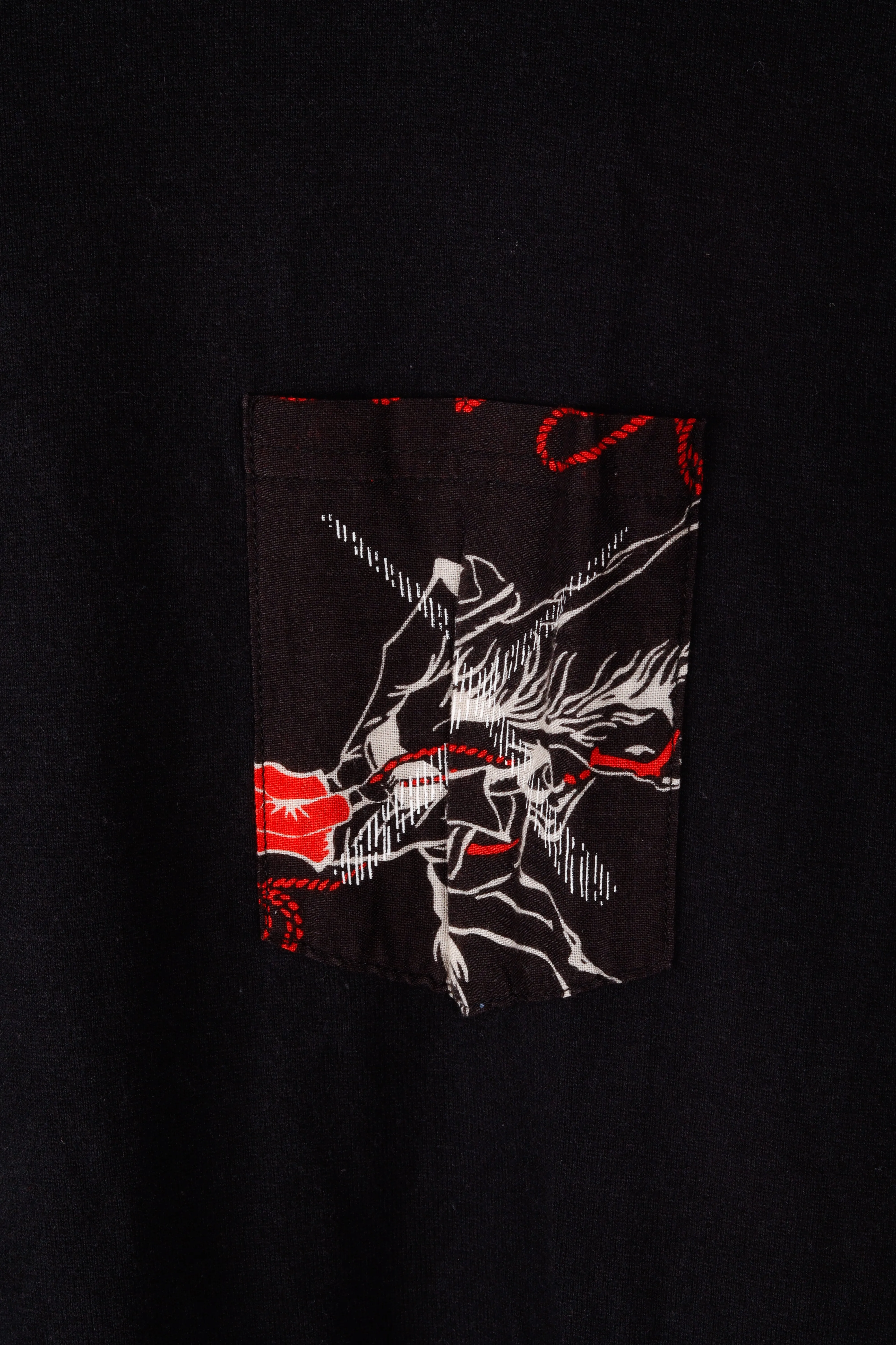 Neighborhood x Original Fake SS09 'Graphic Pocket ' T-Shirt Black (2009)