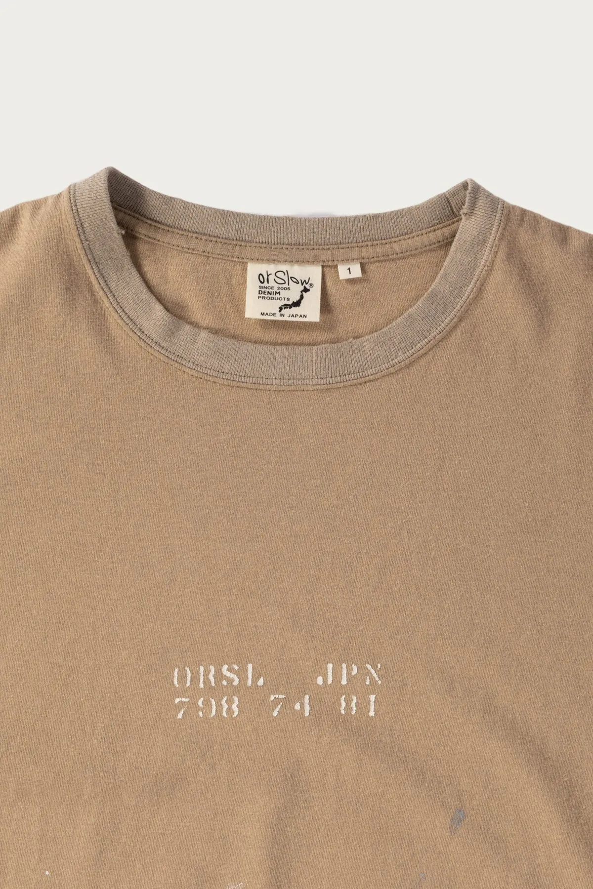 ORSL JPN Print Tee - Beige