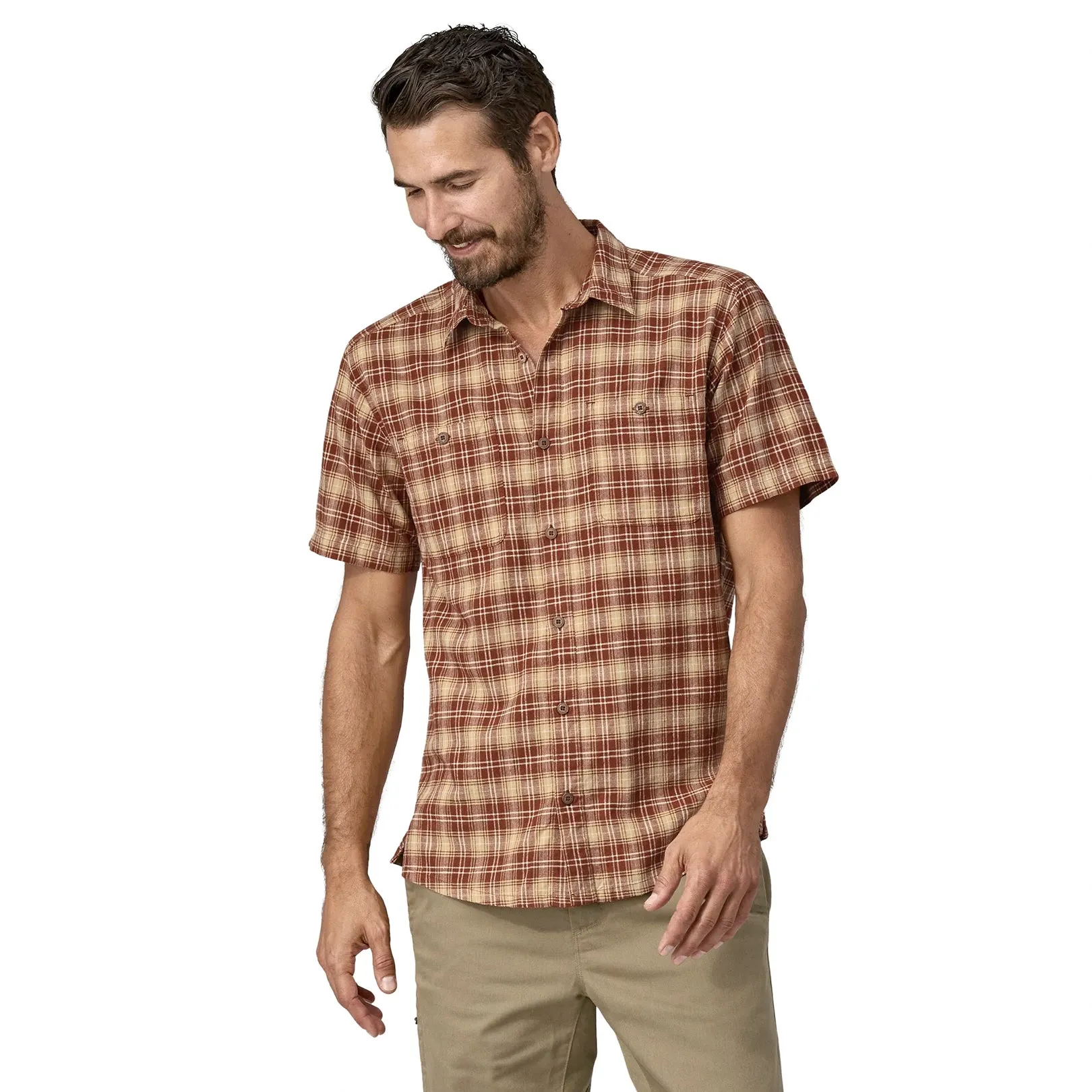 Patagonia Back Step Shirt Beyonds Horizons/Mangrove Red