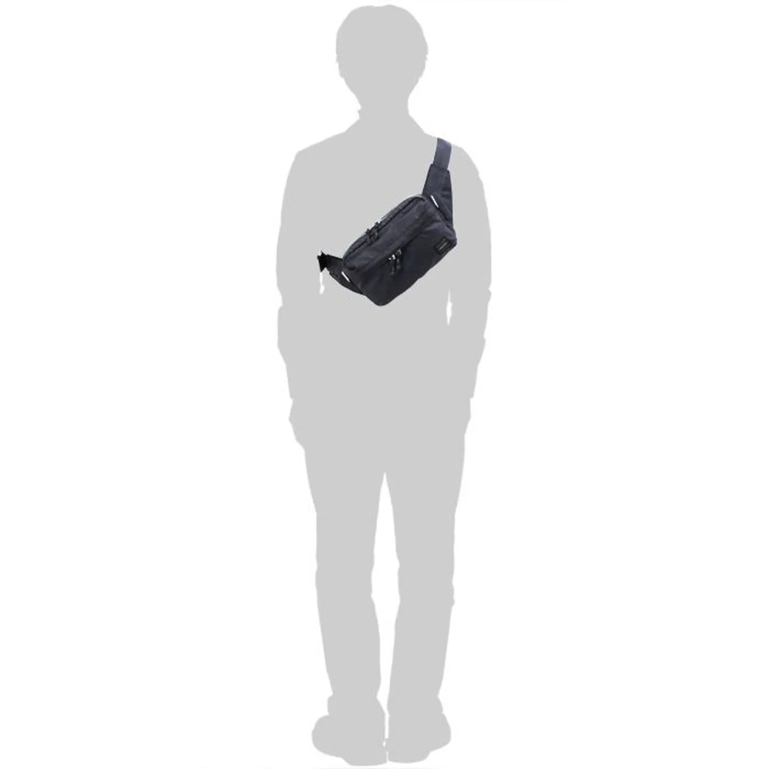 Porter Force 2Way Waist Bag Black