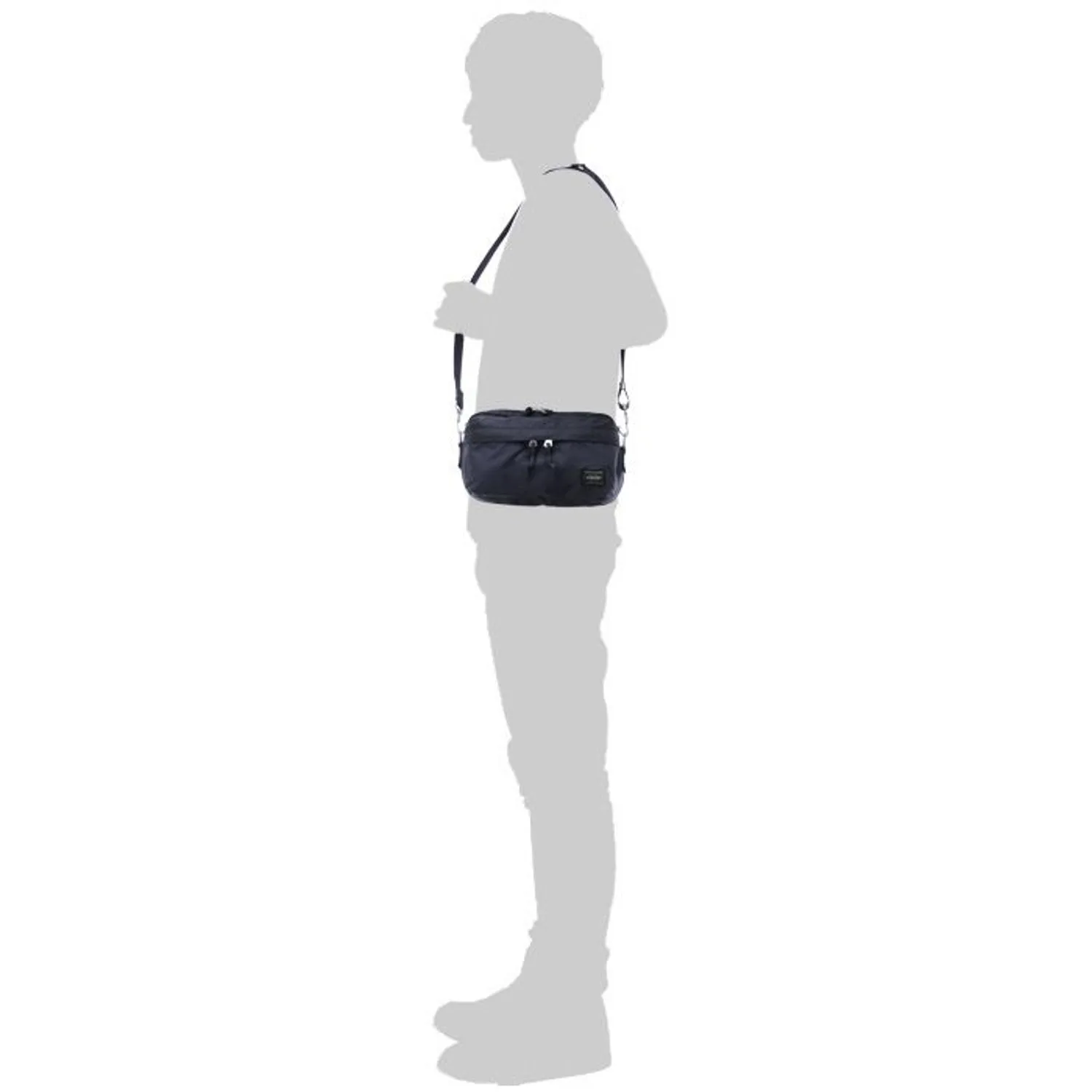 Porter Force 2Way Waist Bag Black
