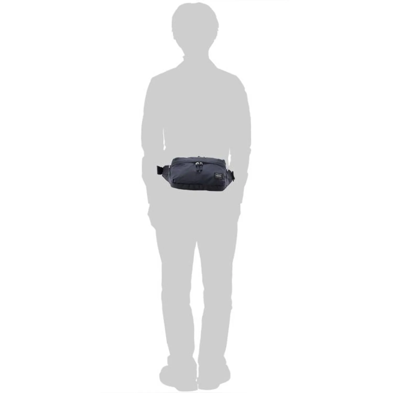 Porter Force 2Way Waist Bag Black