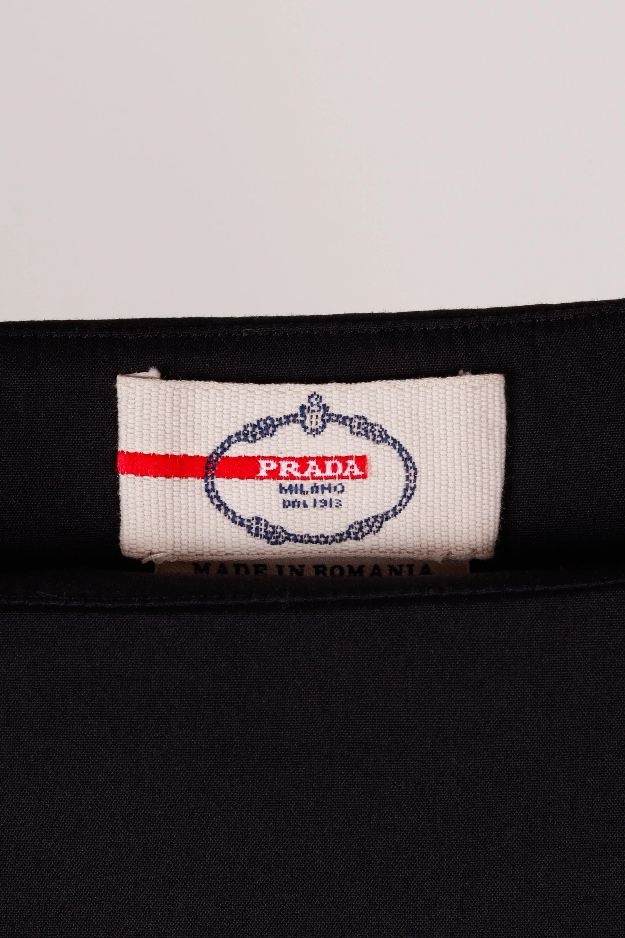 Prada Sport SS11 'Brushed Canvas Cotton' Top Black (2011)