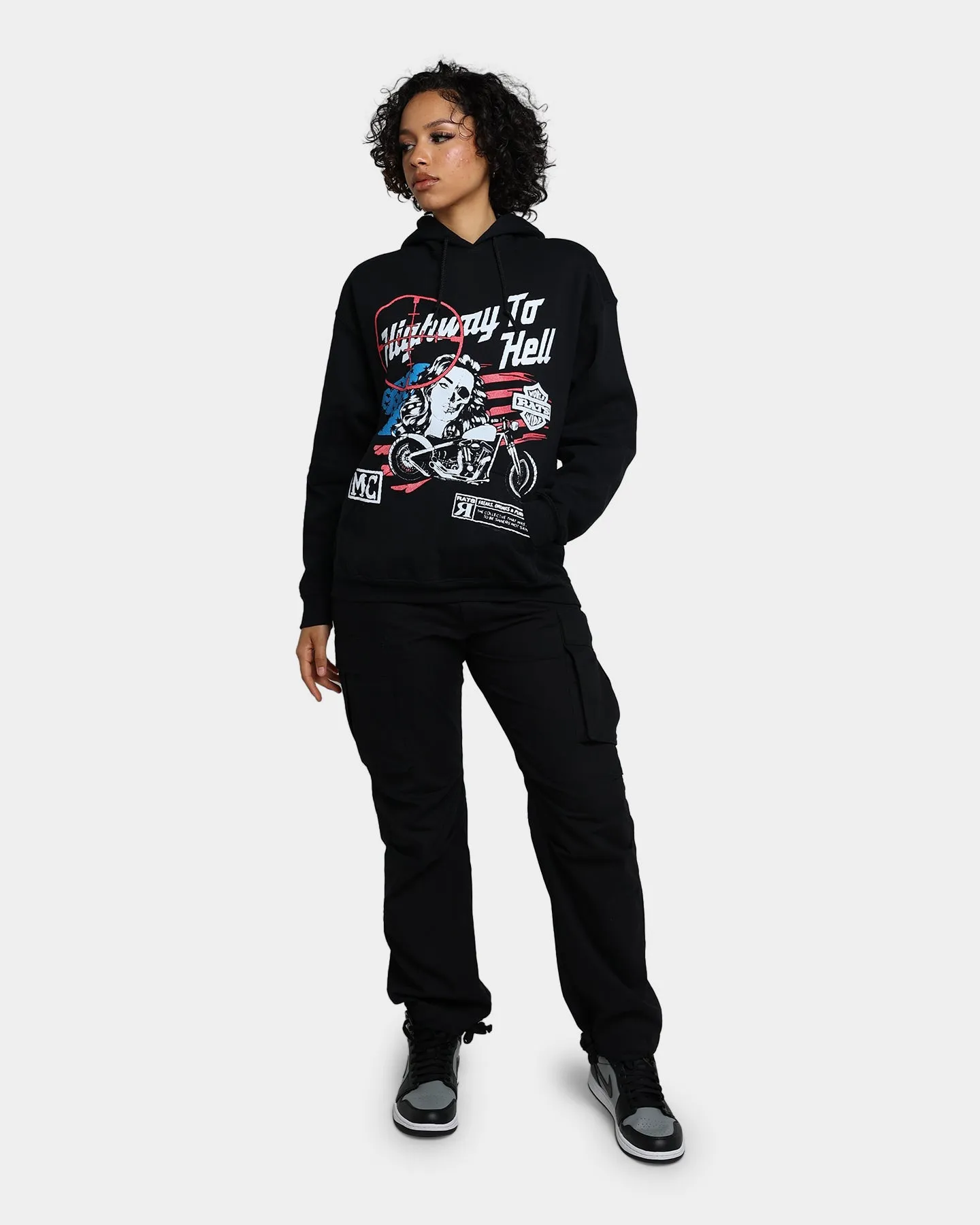 Rats Get Fat Highway To Hell Hoodie Black