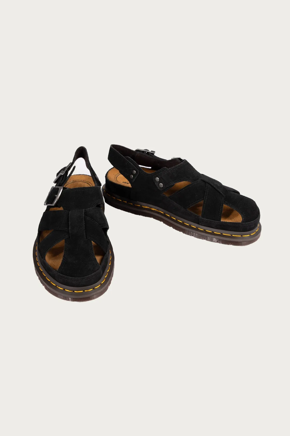 San Archive Fisherman - Plush Suede Reverse Black