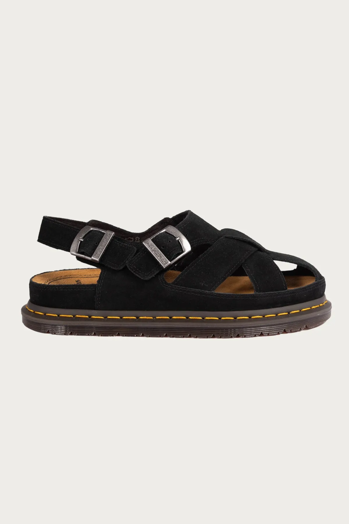 San Archive Fisherman - Plush Suede Reverse Black