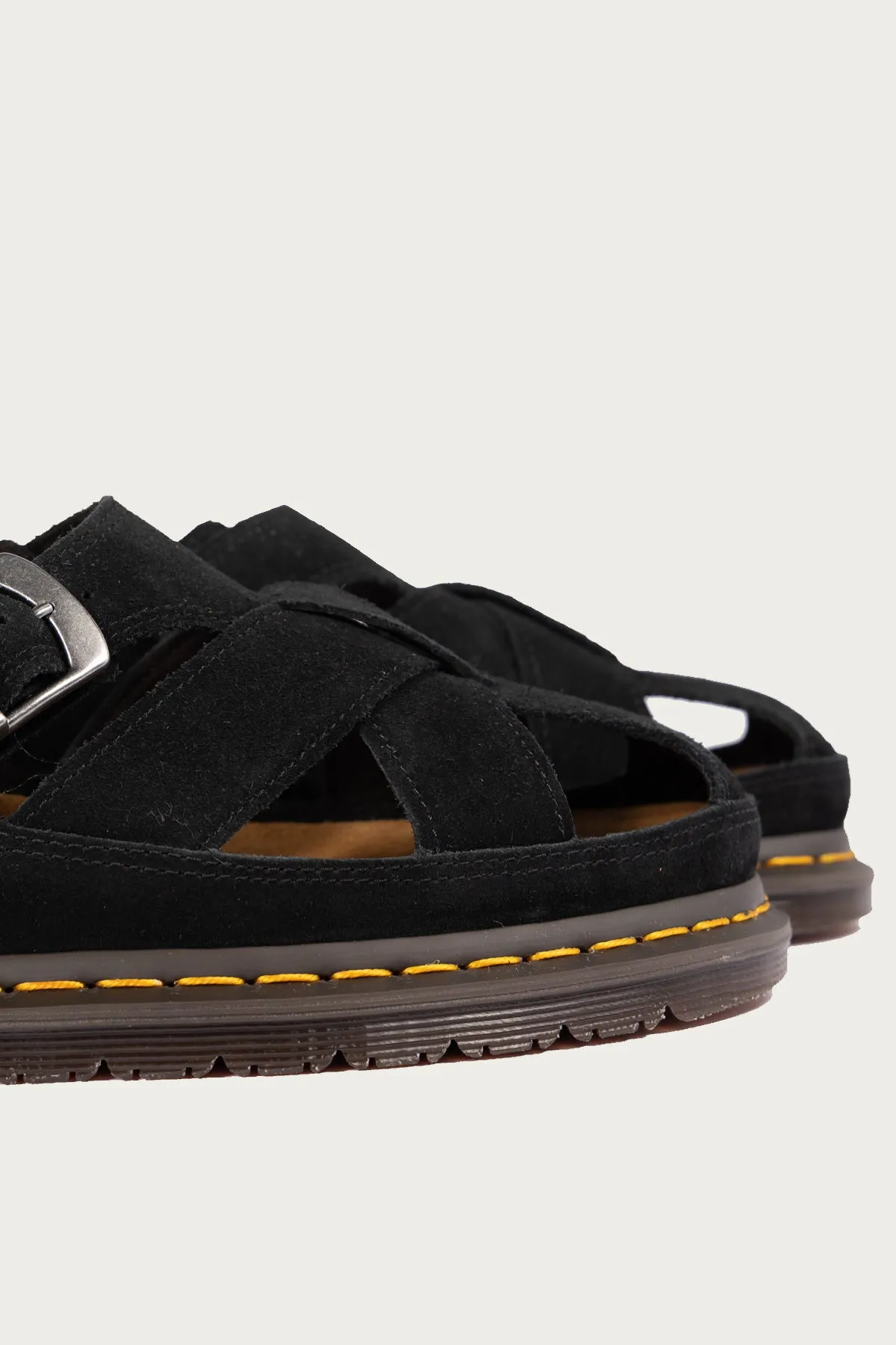 San Archive Fisherman - Plush Suede Reverse Black