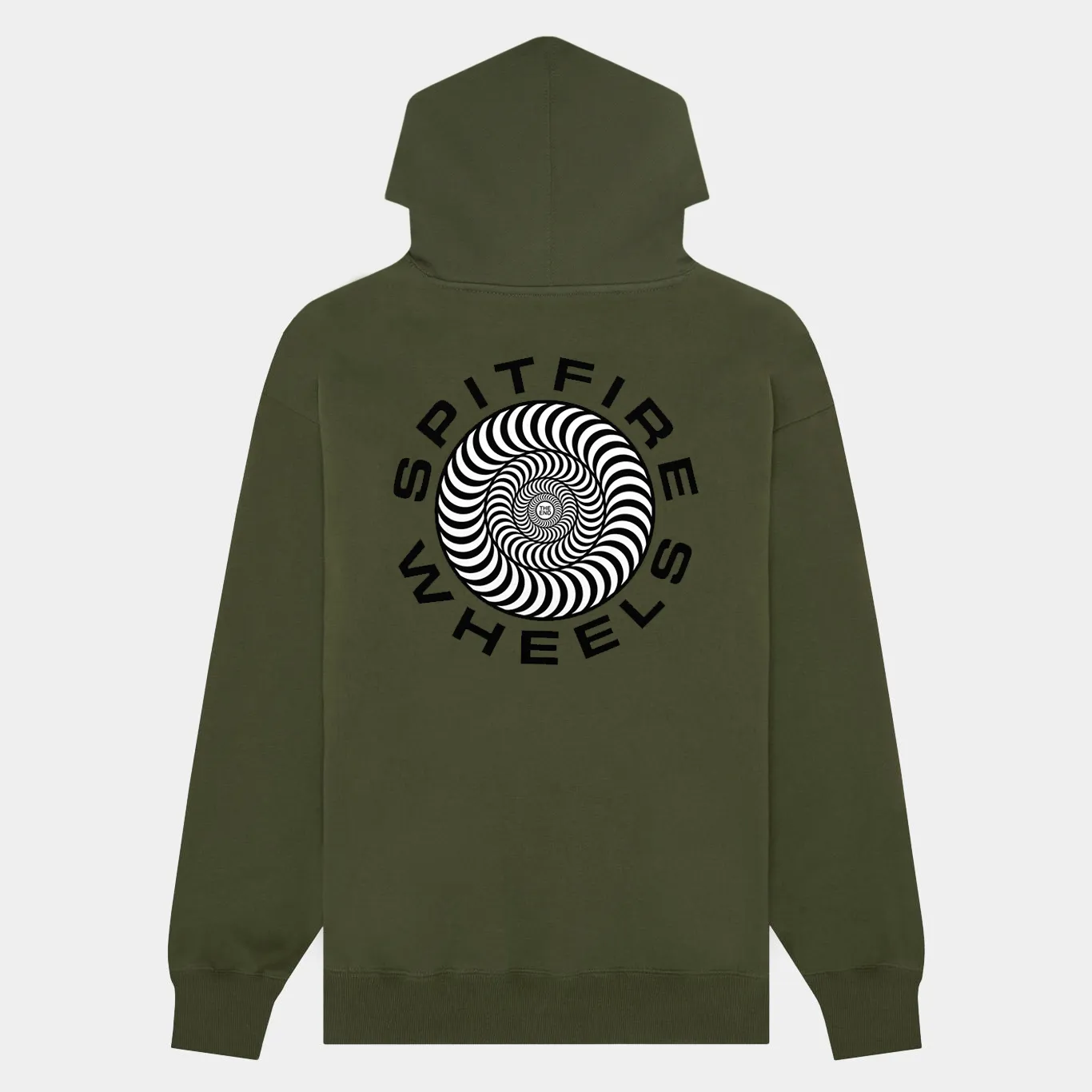 SPITFIRE CLASSIC '87 SWIRL FILL ZIP HOODIE - ARMY/BLACK