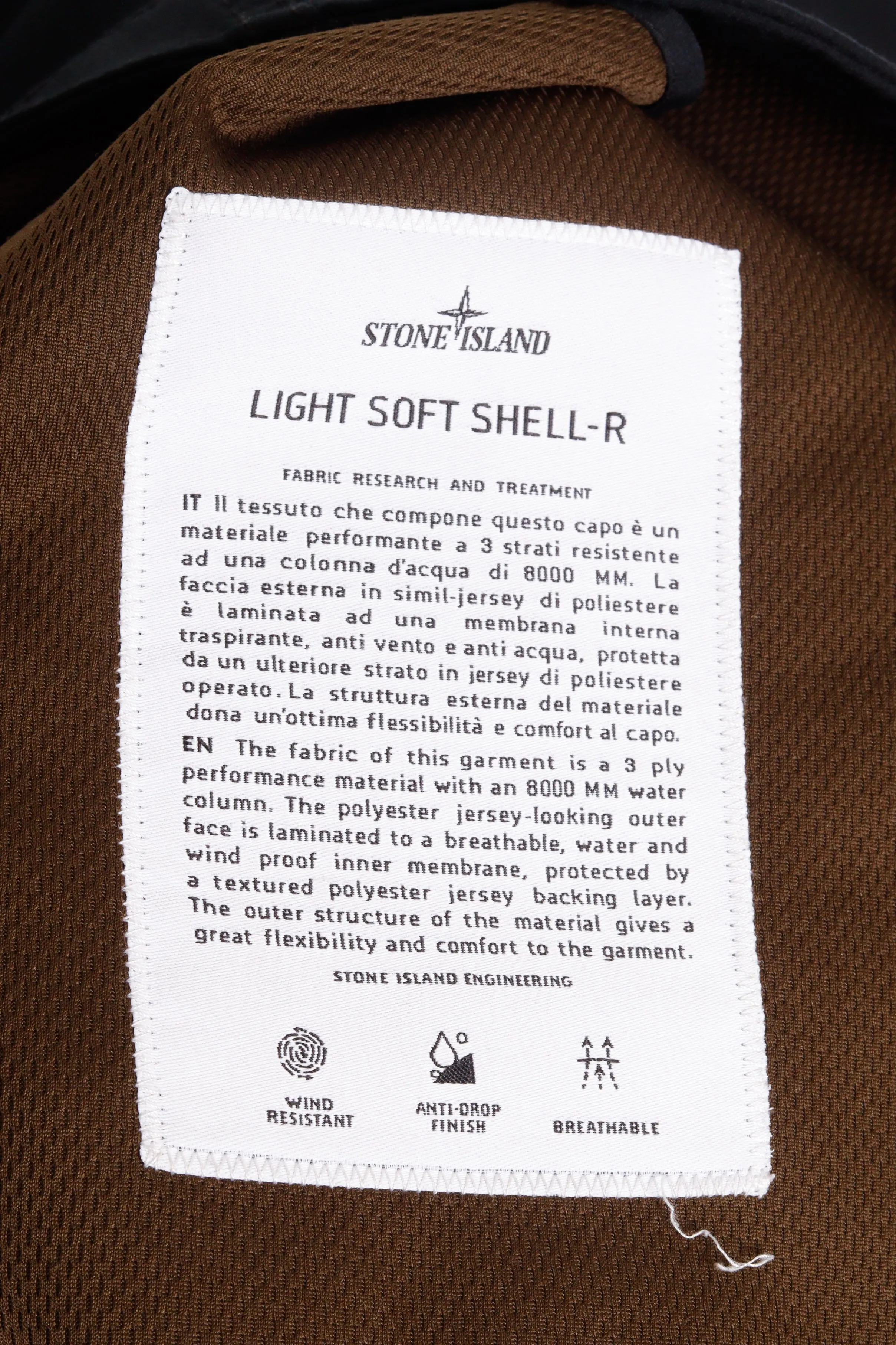 Stone Island FW13 'Soft Shell-R' Hooded Jacket Black (2013)