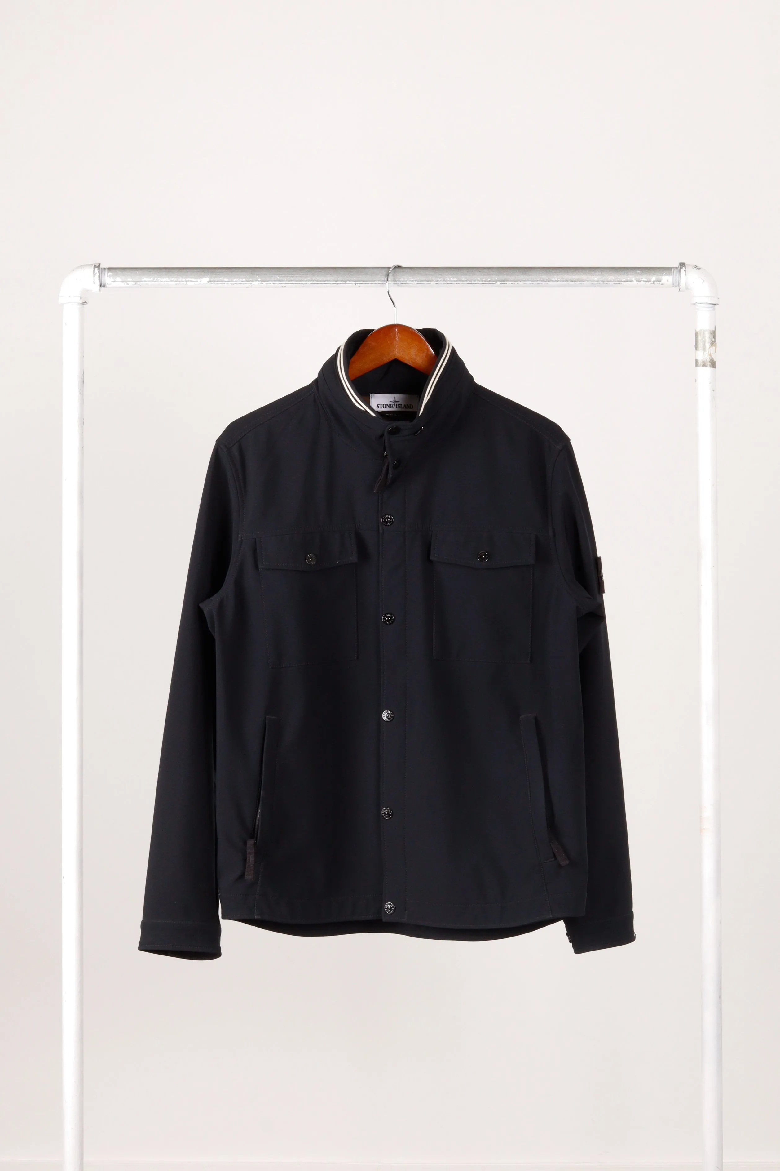 Stone Island FW13 'Soft Shell-R' Hooded Jacket Black (2013)