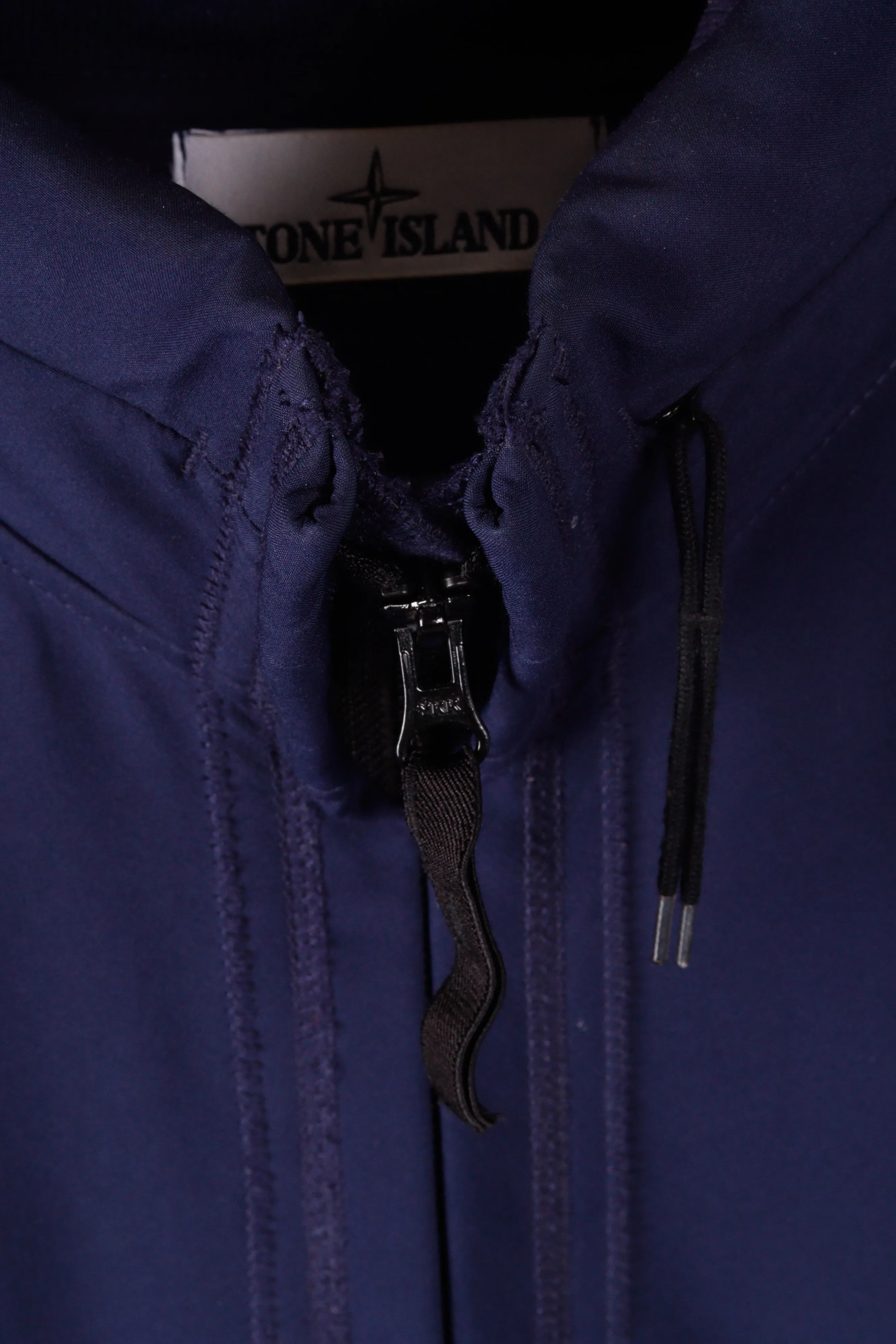 Stone Island FW16 'Soft Shell-R' Hooded Jacket Navy (2016)