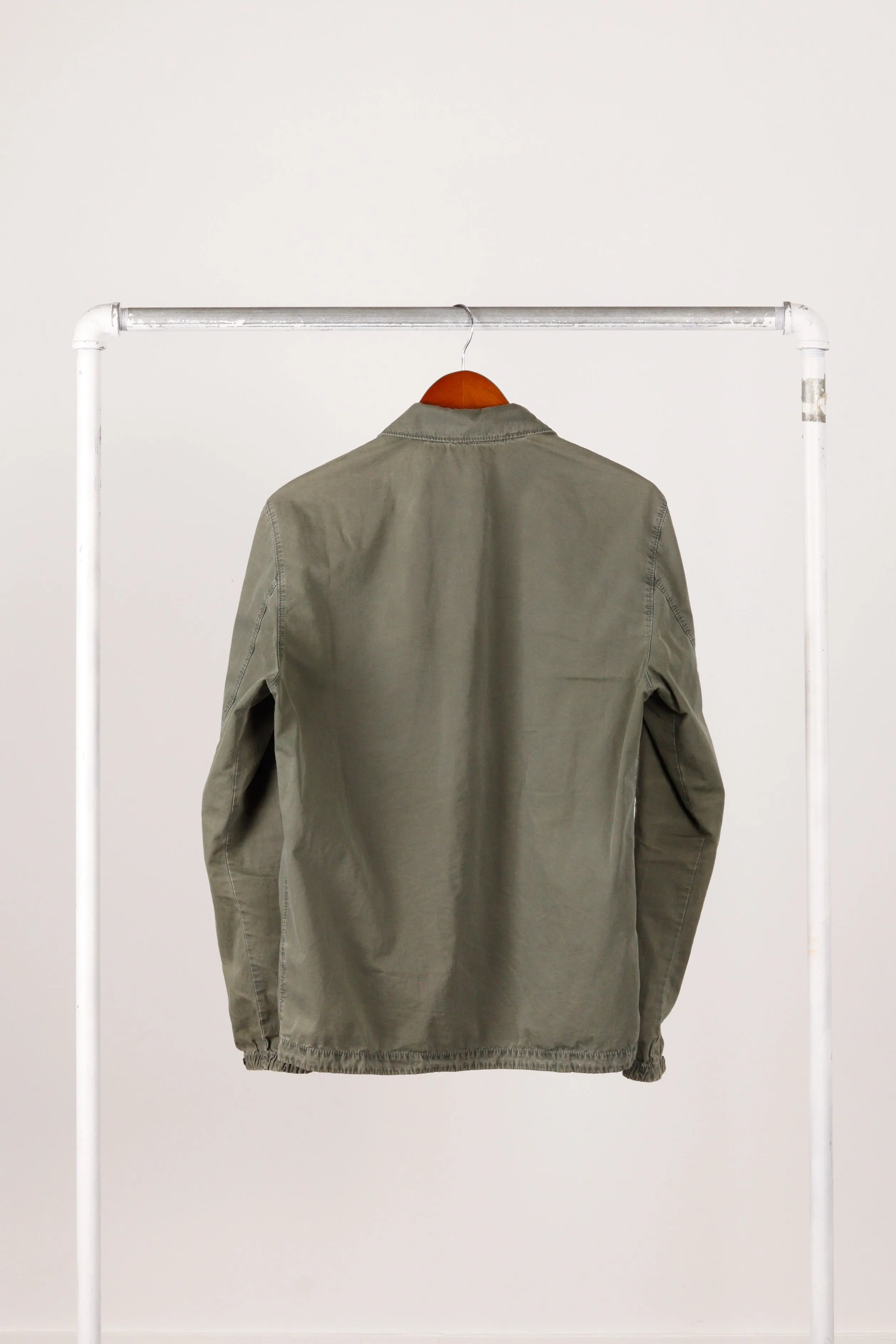 Stone Island FW21 'Zip Pocket Garment Dyed' Overshirt Olive (2021)