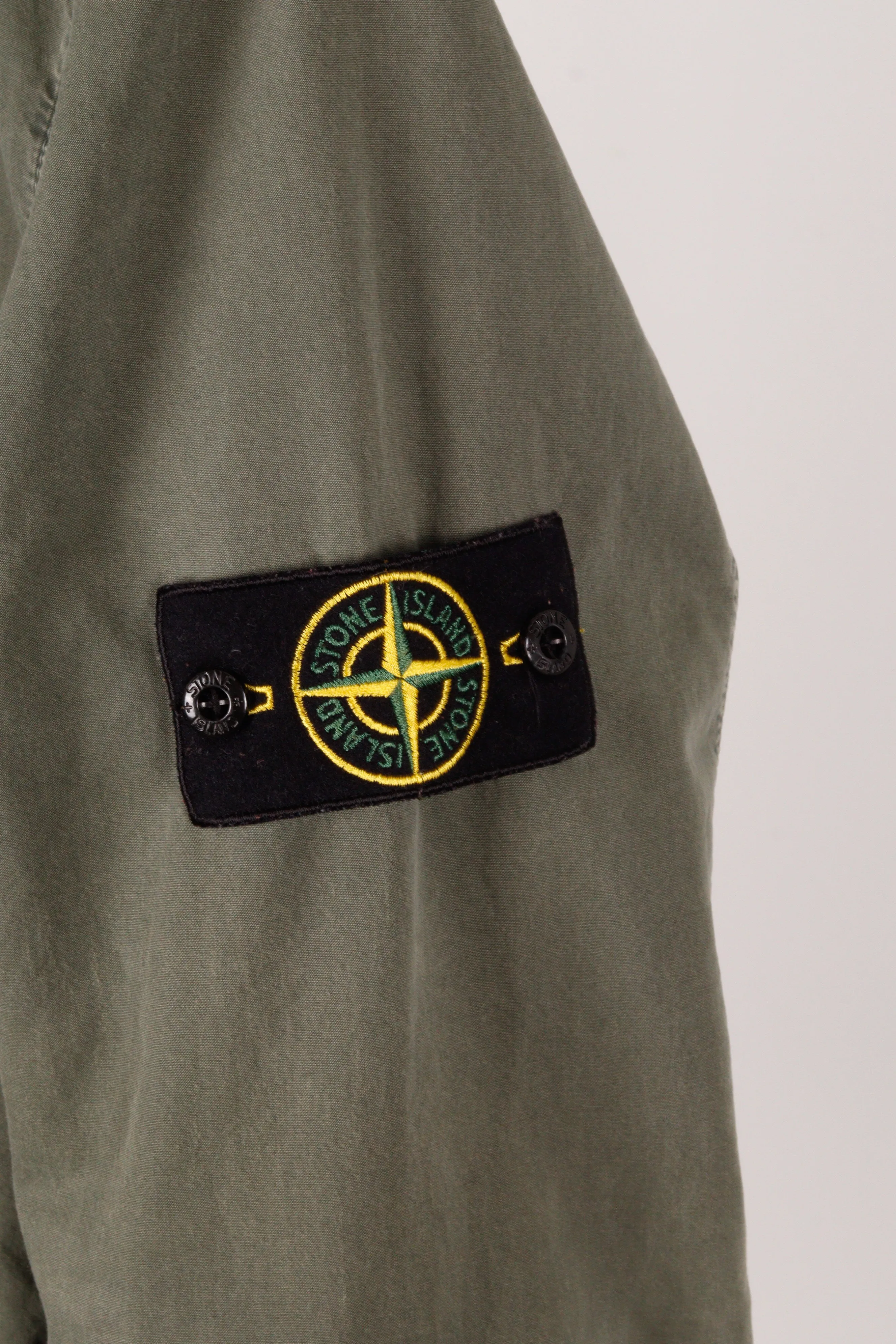 Stone Island FW21 'Zip Pocket Garment Dyed' Overshirt Olive (2021)