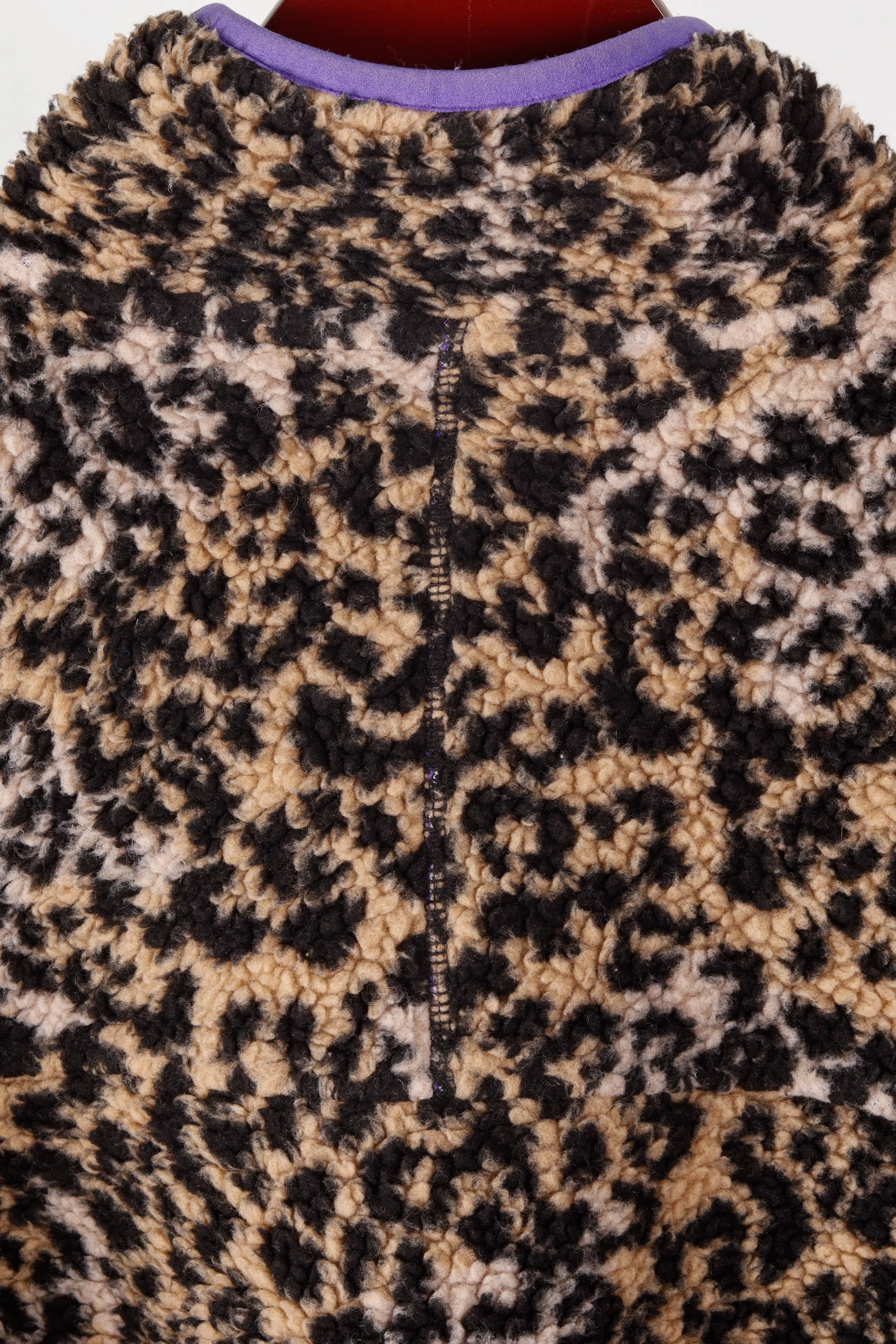 Stray Rats SS21 'Leopard Print' Deep Pile Fleece Jacket (2021)