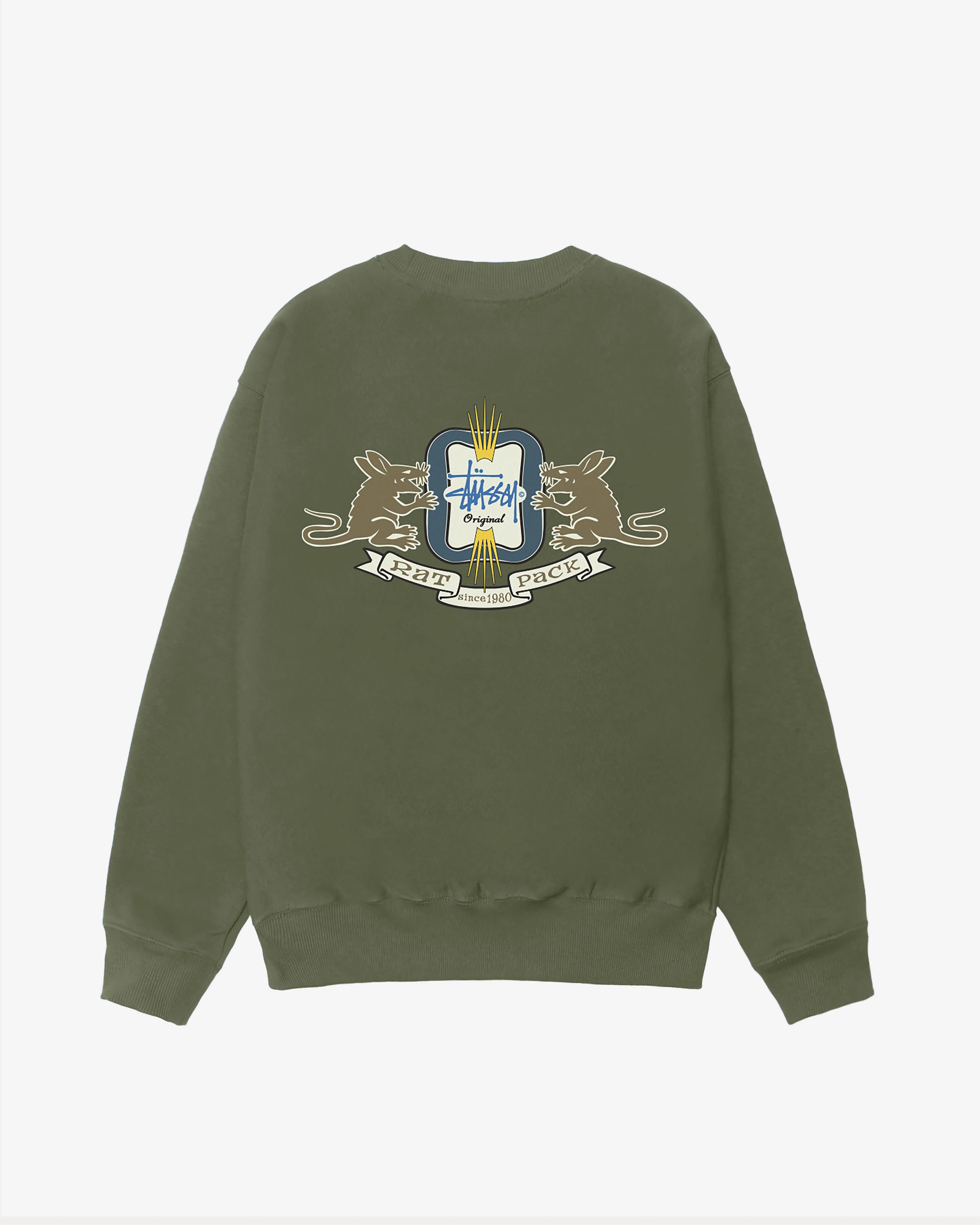 Stssy - Men's Homebrew Crewneck - (Olive)
