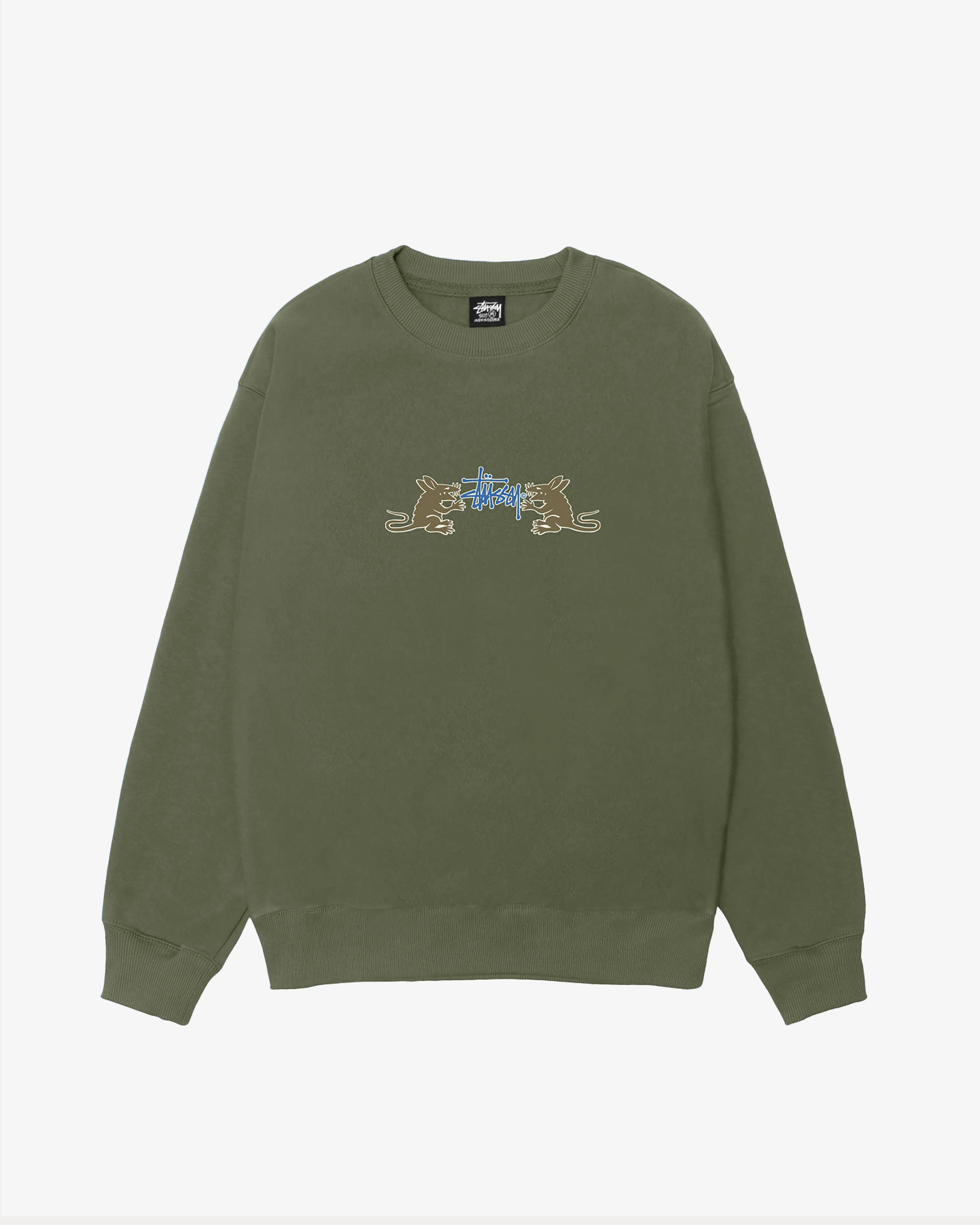 Stssy - Men's Homebrew Crewneck - (Olive)