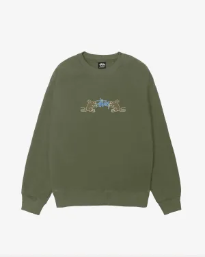 Stssy - Men's Homebrew Crewneck - (Olive)