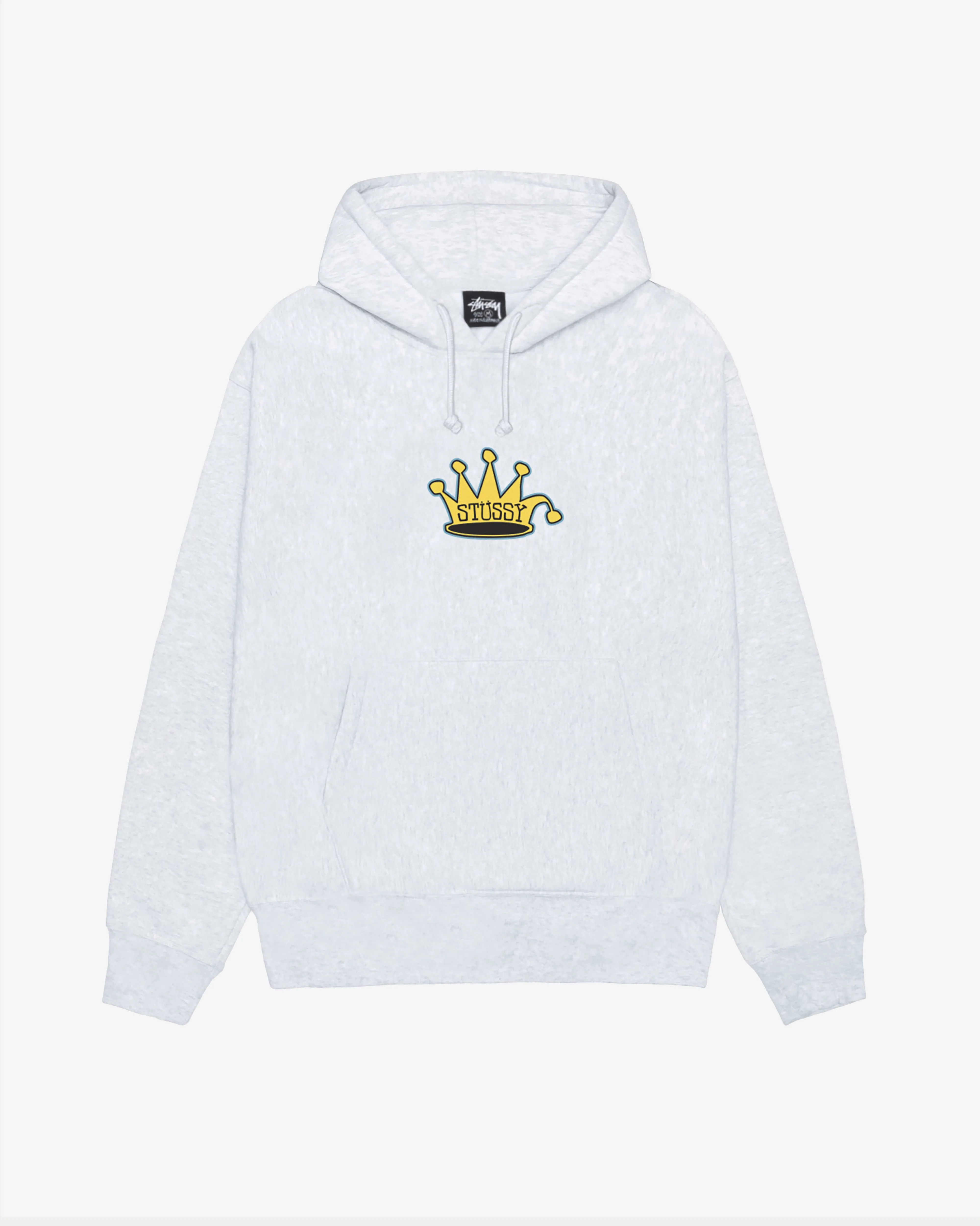 Stssy - Men's King Crown Hoodie - (Ash Heather)