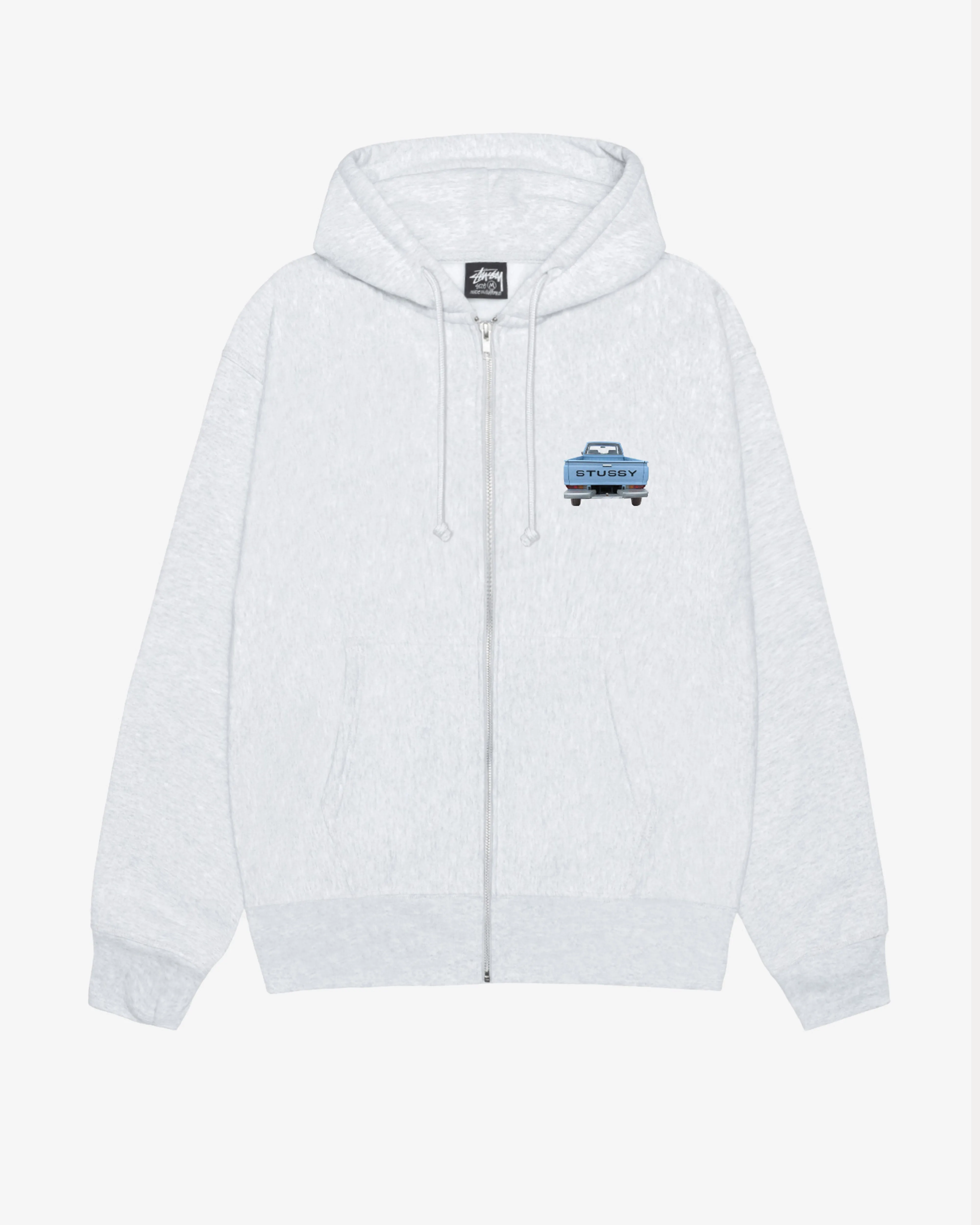Stssy - Men's Pick Up Zip Hoodie - (Ash Heather)