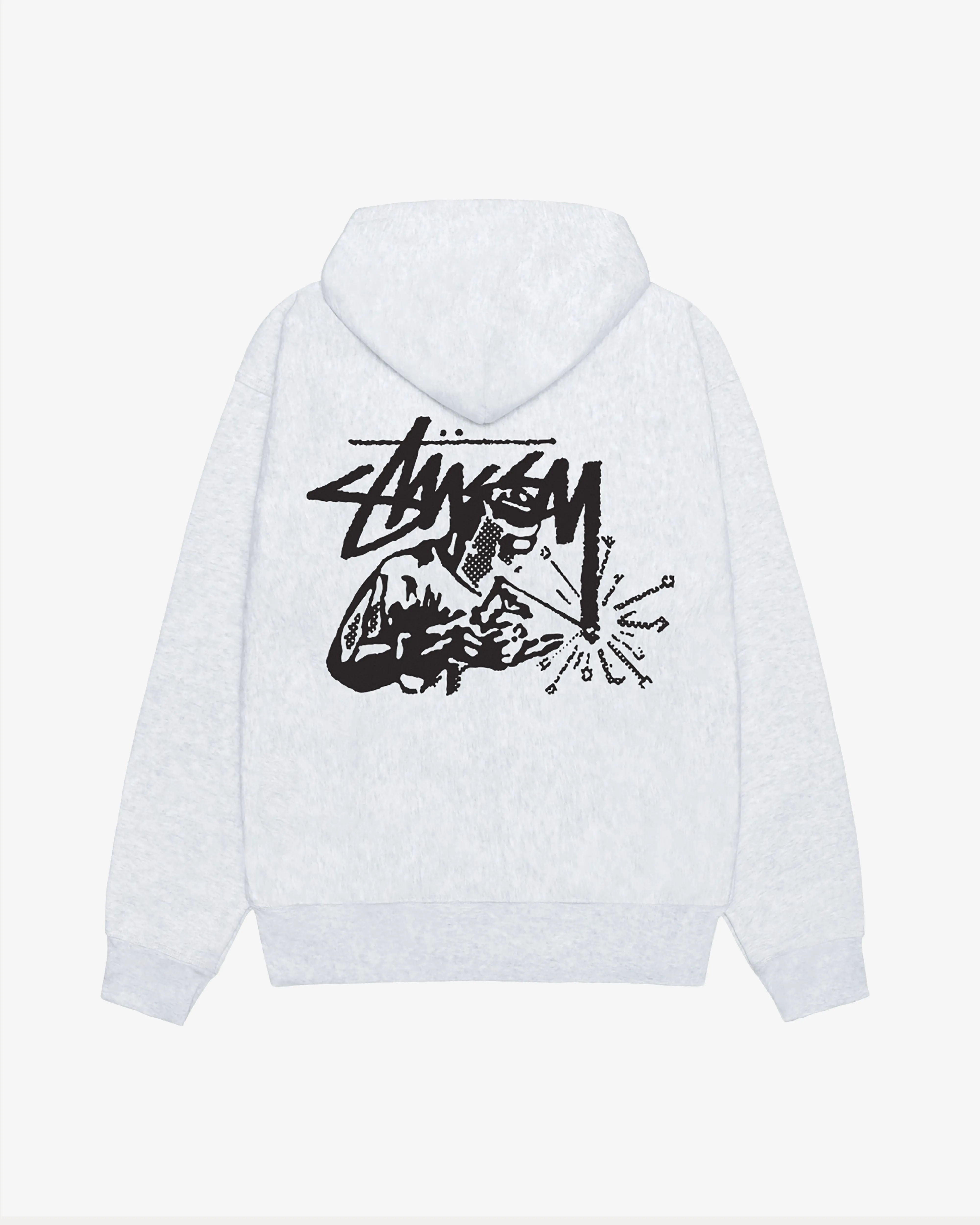 Stssy - Men's Welder Zip Hoodie - (Ash Heather)