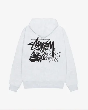 Stssy - Men's Welder Zip Hoodie - (Ash Heather)
